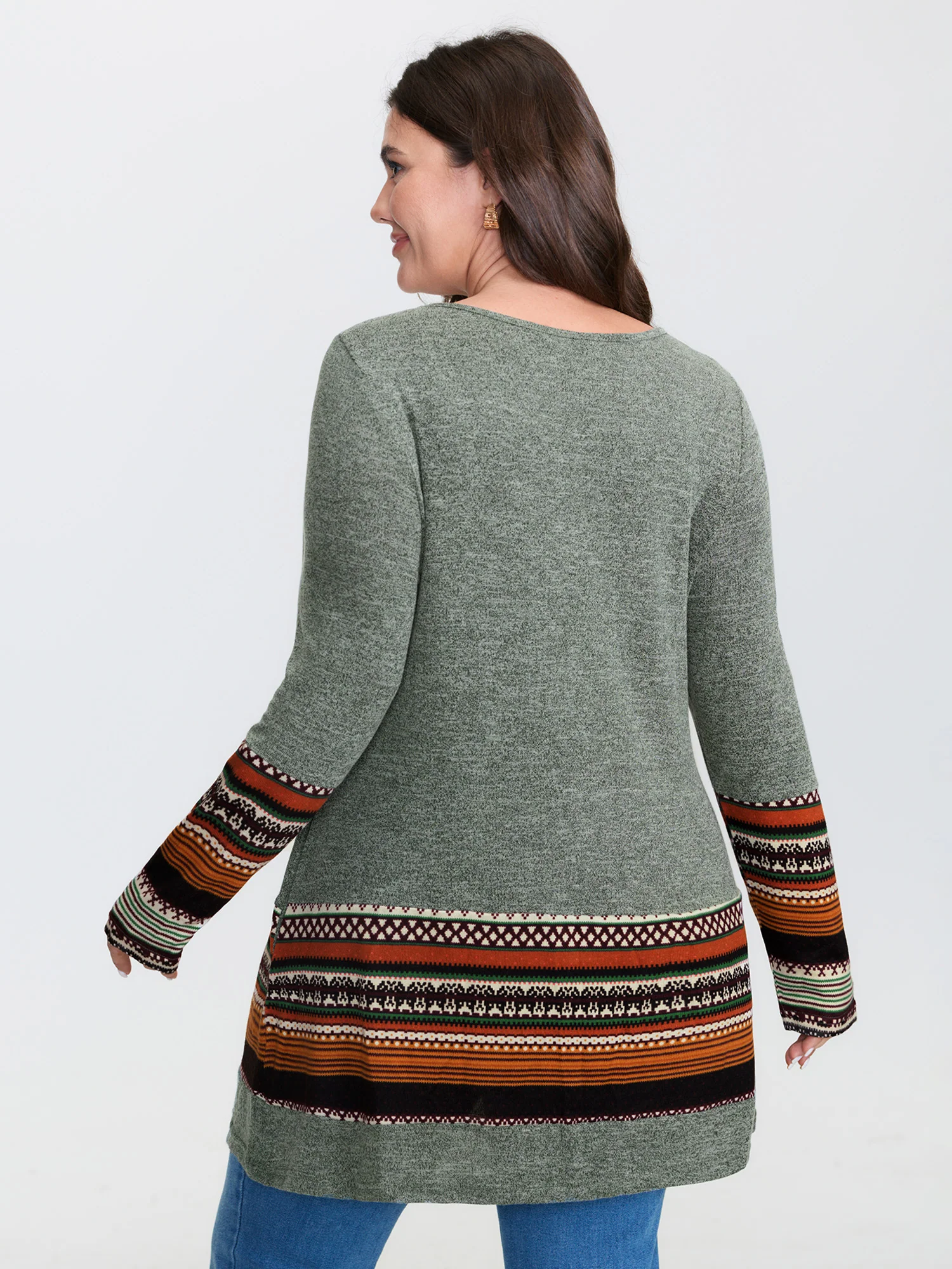 Tunic Boho Print Pocket T-shirt - Image 18