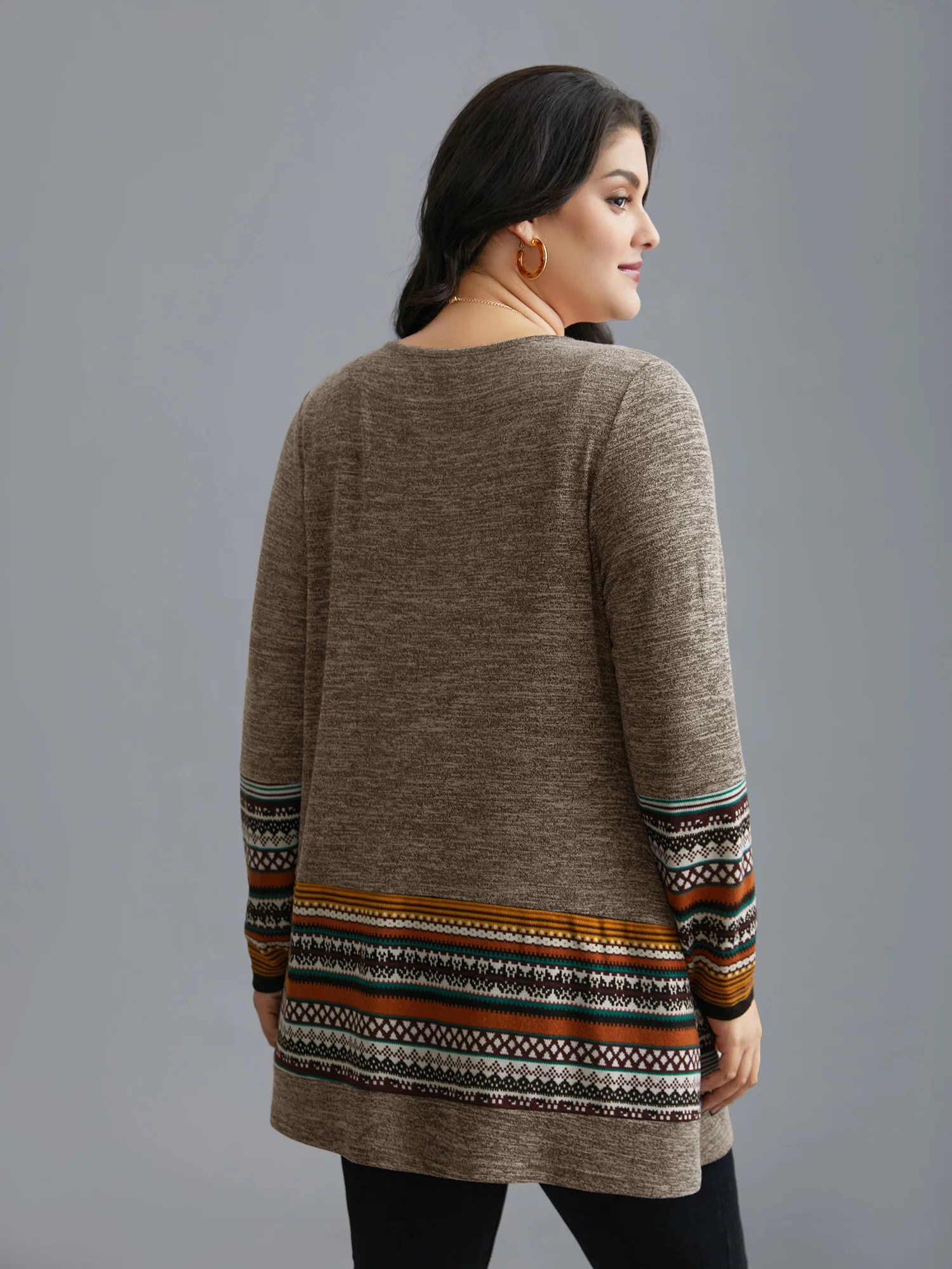 Tunic Boho Print Pocket T-shirt - Image 22