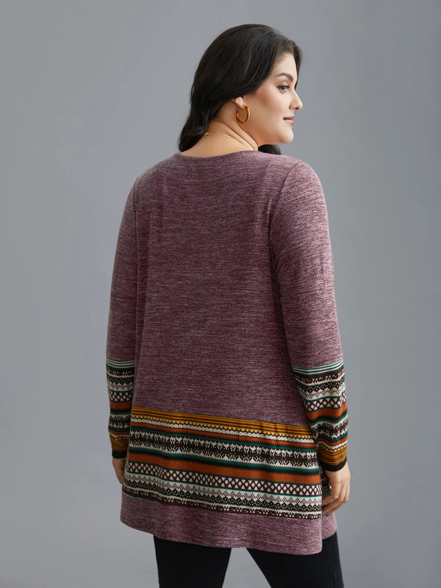 Tunic Boho Print Pocket T-shirt - Image 8
