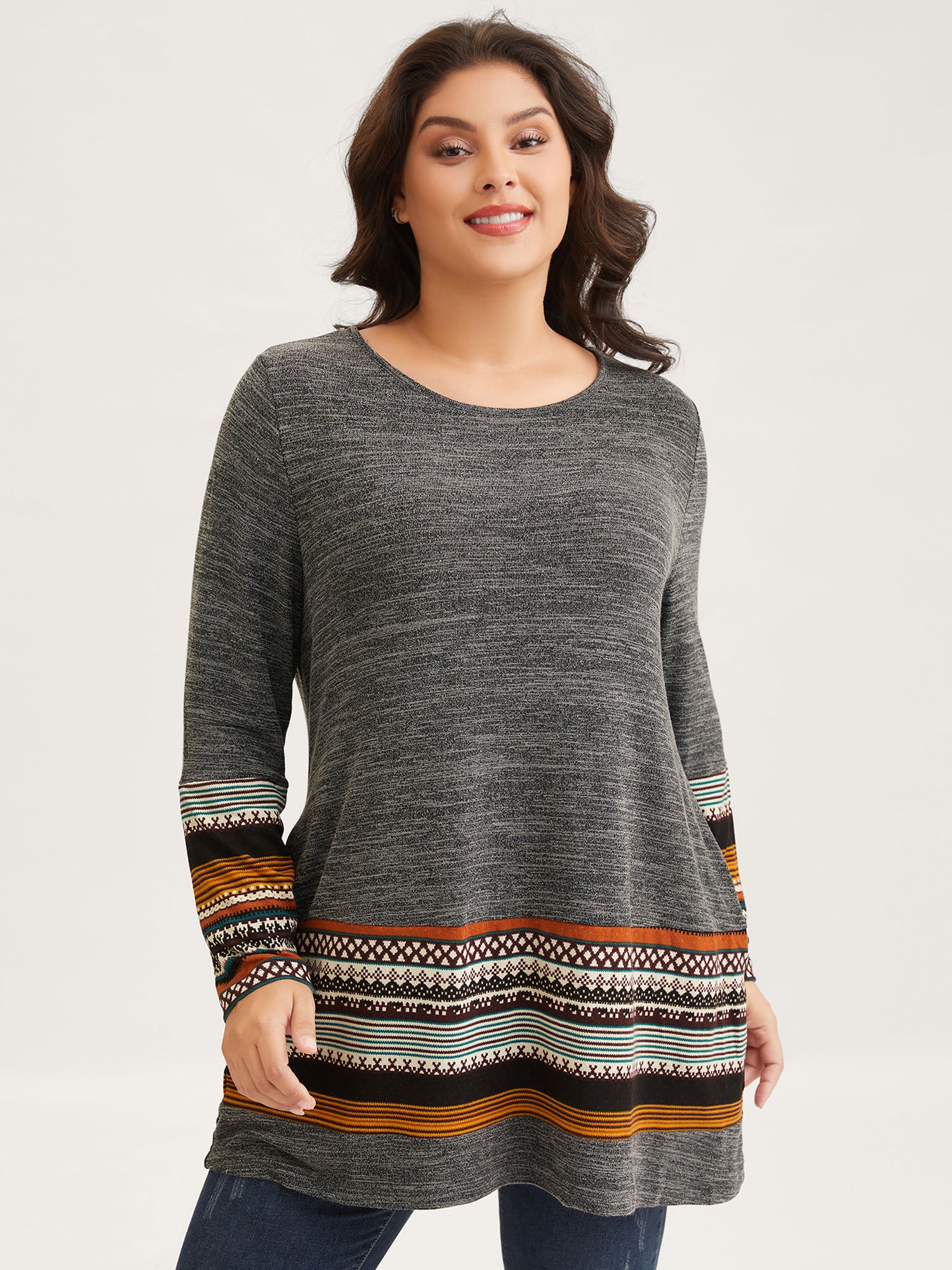 Tunic Boho Print Pocket T-shirt - Image 9