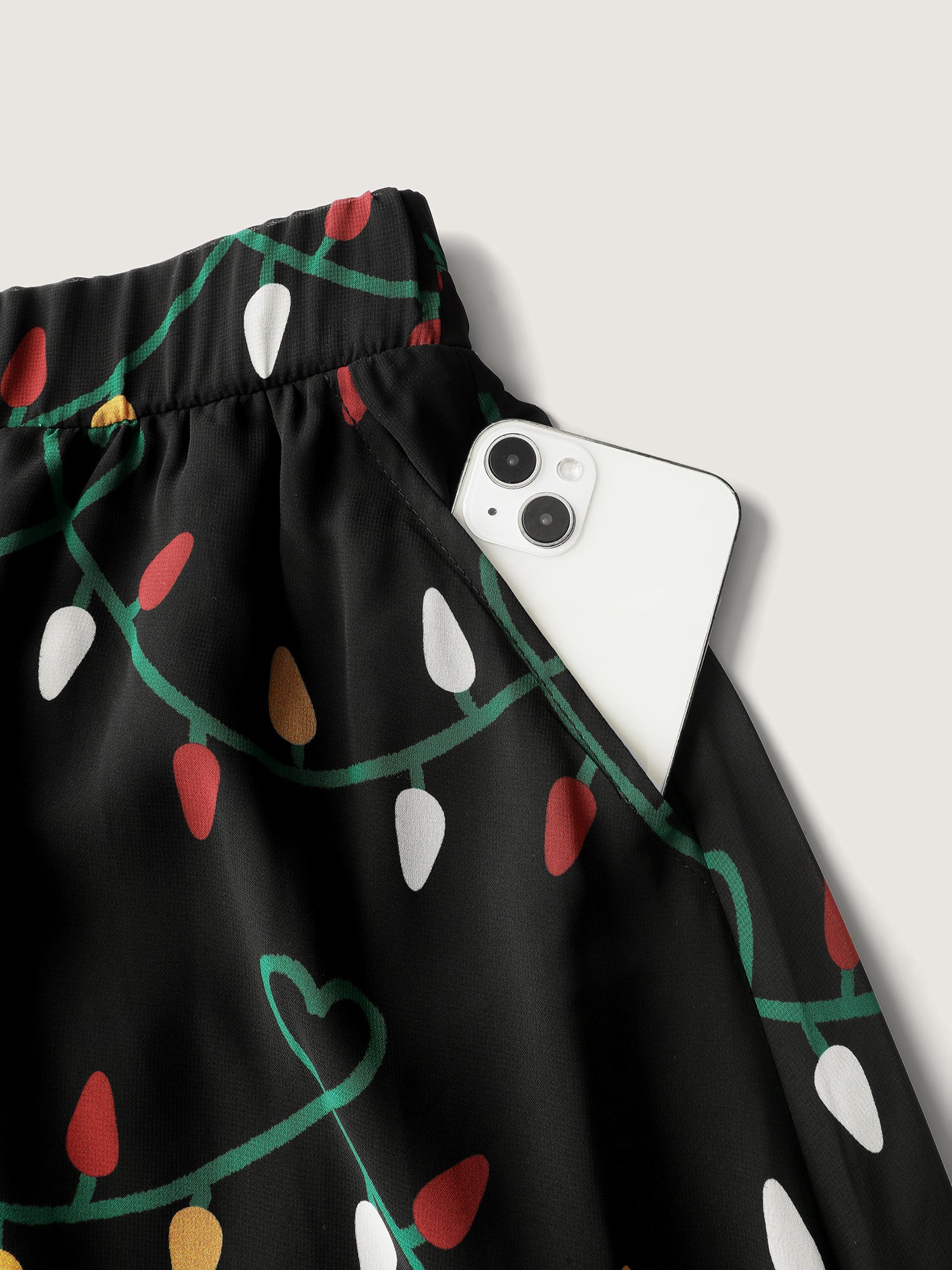 Tweed Fairy Lights Pockets Midi Skirt - Image 7