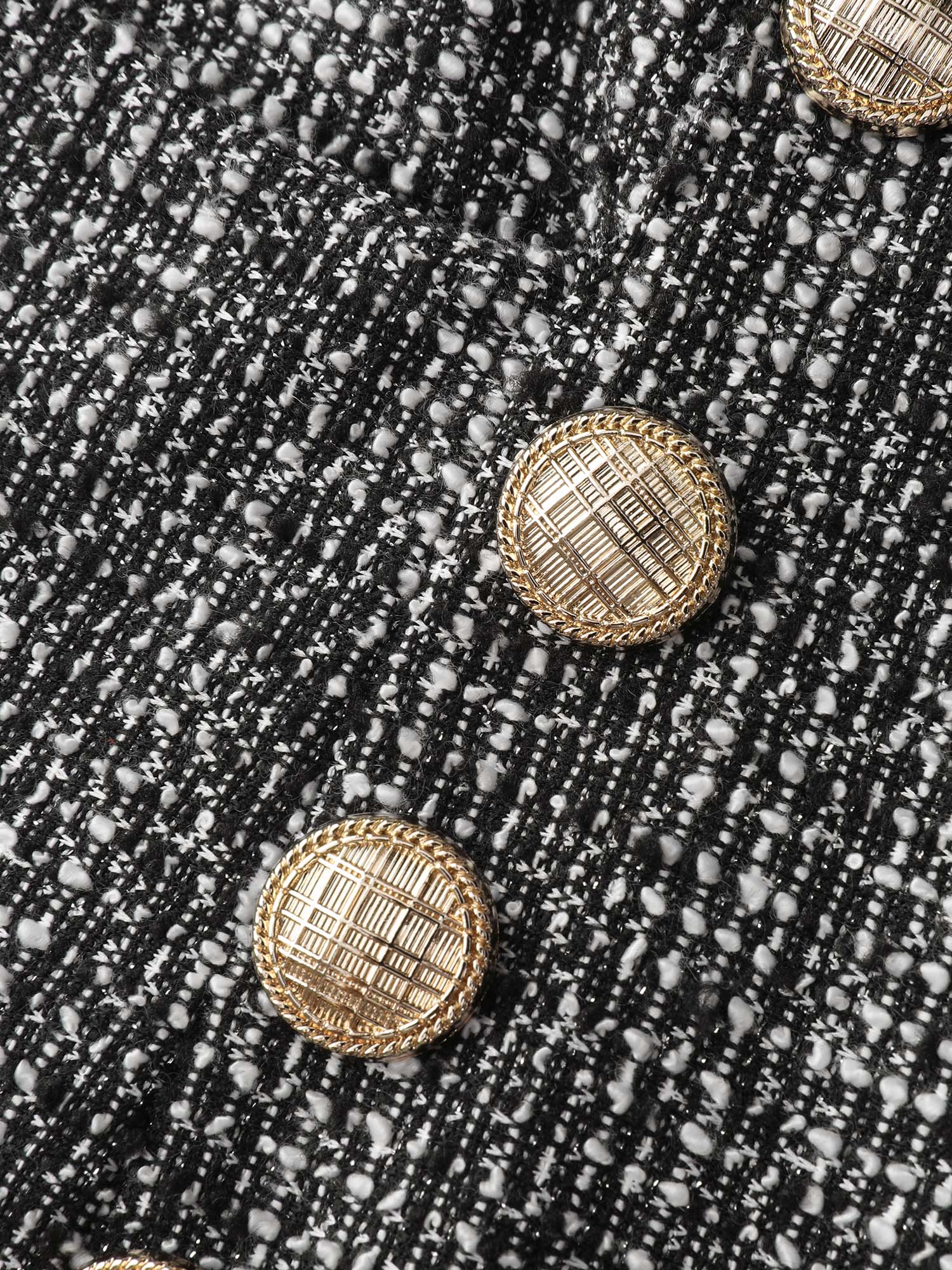 Tweed Metal Buttons Detail Pants - Image 7
