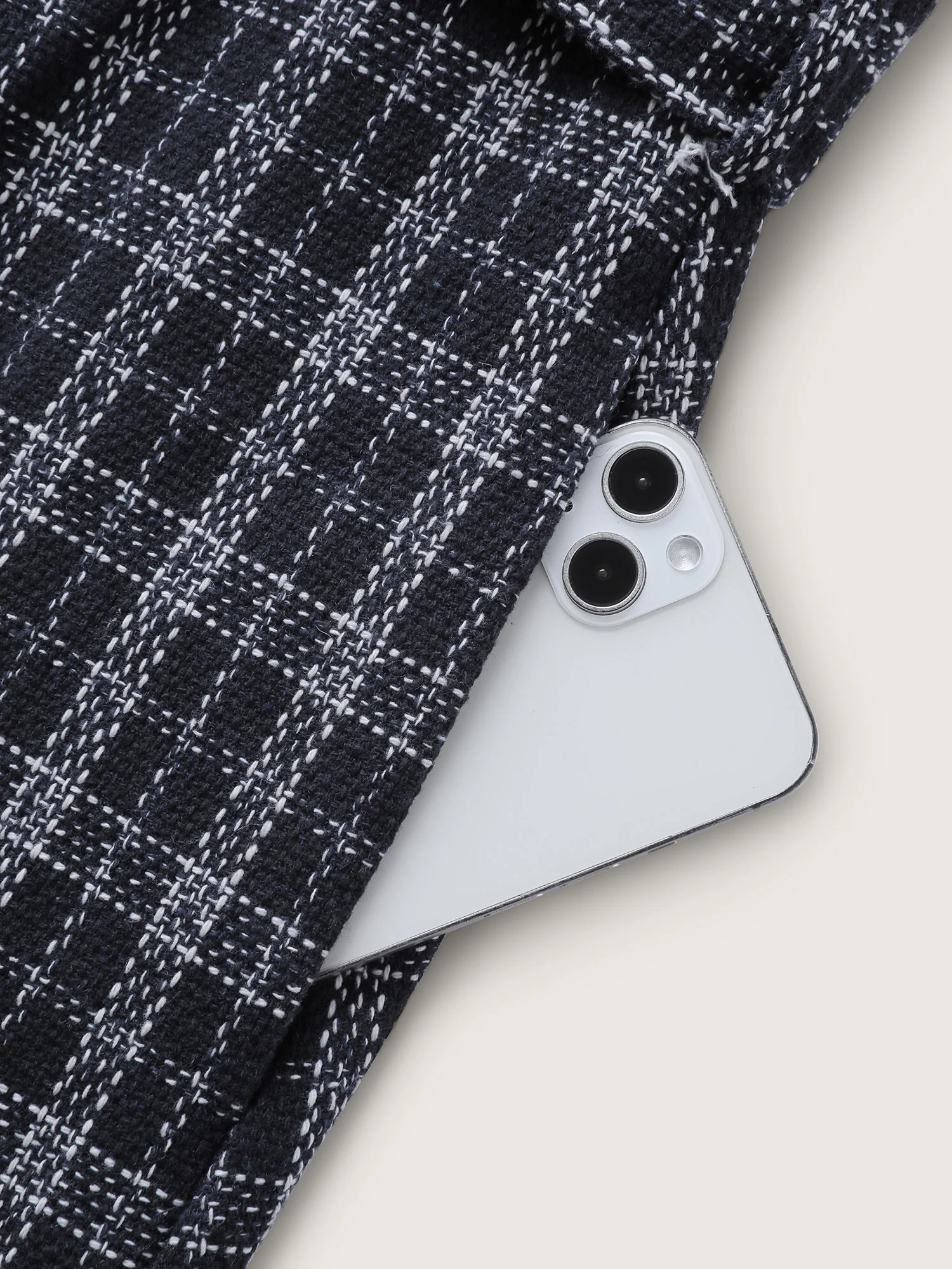 Tweed Pockets Belted Button Coat - Image 7
