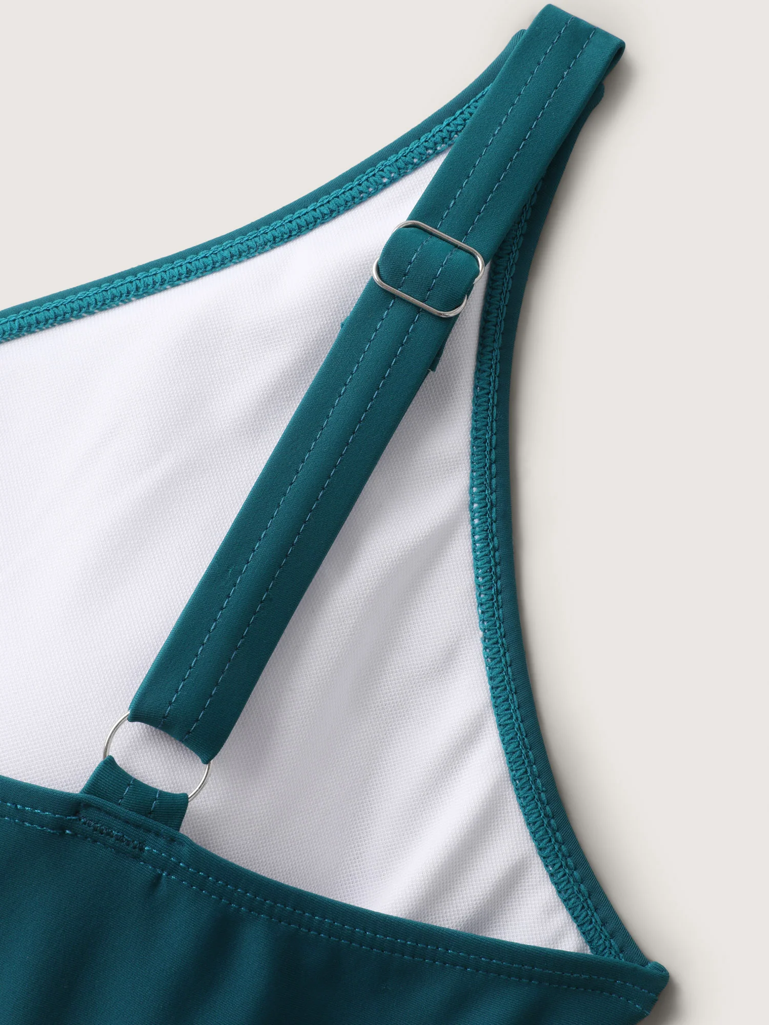 Twist Front Arc Hem Adjustable Swim Top - Image 6