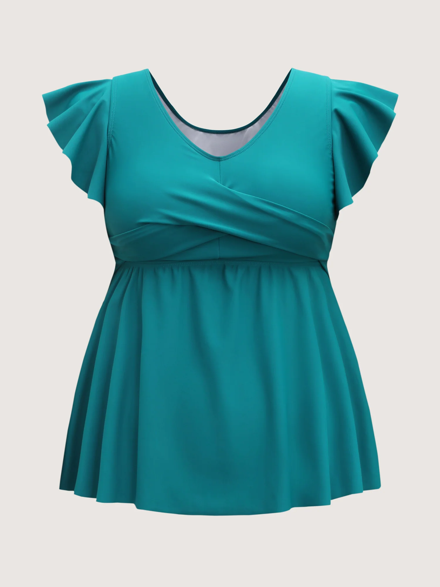 Twist Front Fit and Flare Swim Top - Image 7
