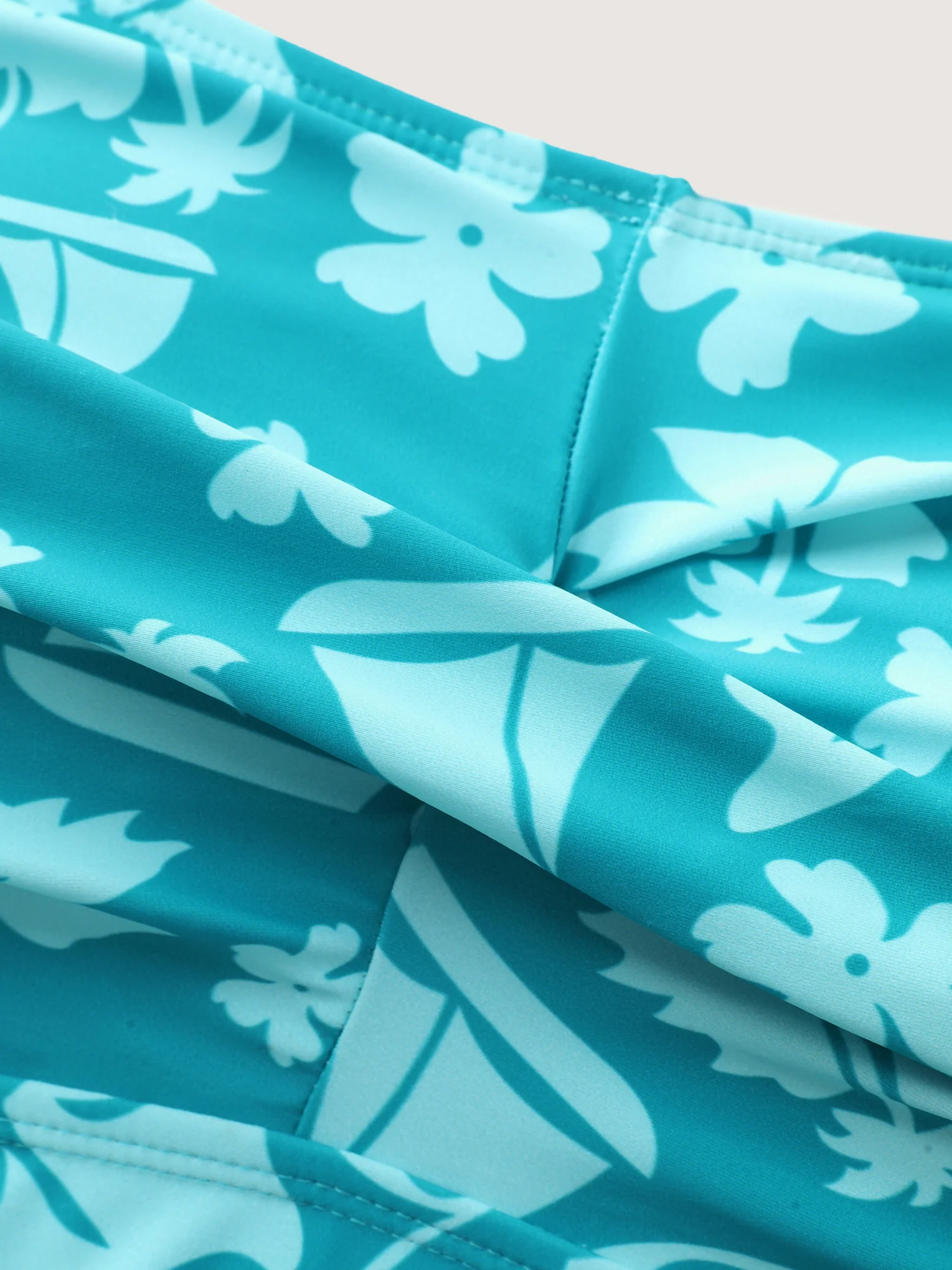Twist-Front Floral Print Swim Dress - Image 5
