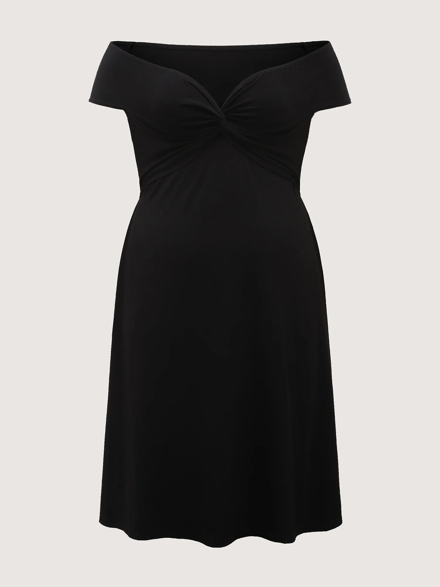 Twist Front Off-Shoulder Pockets Mini Dress - Image 6