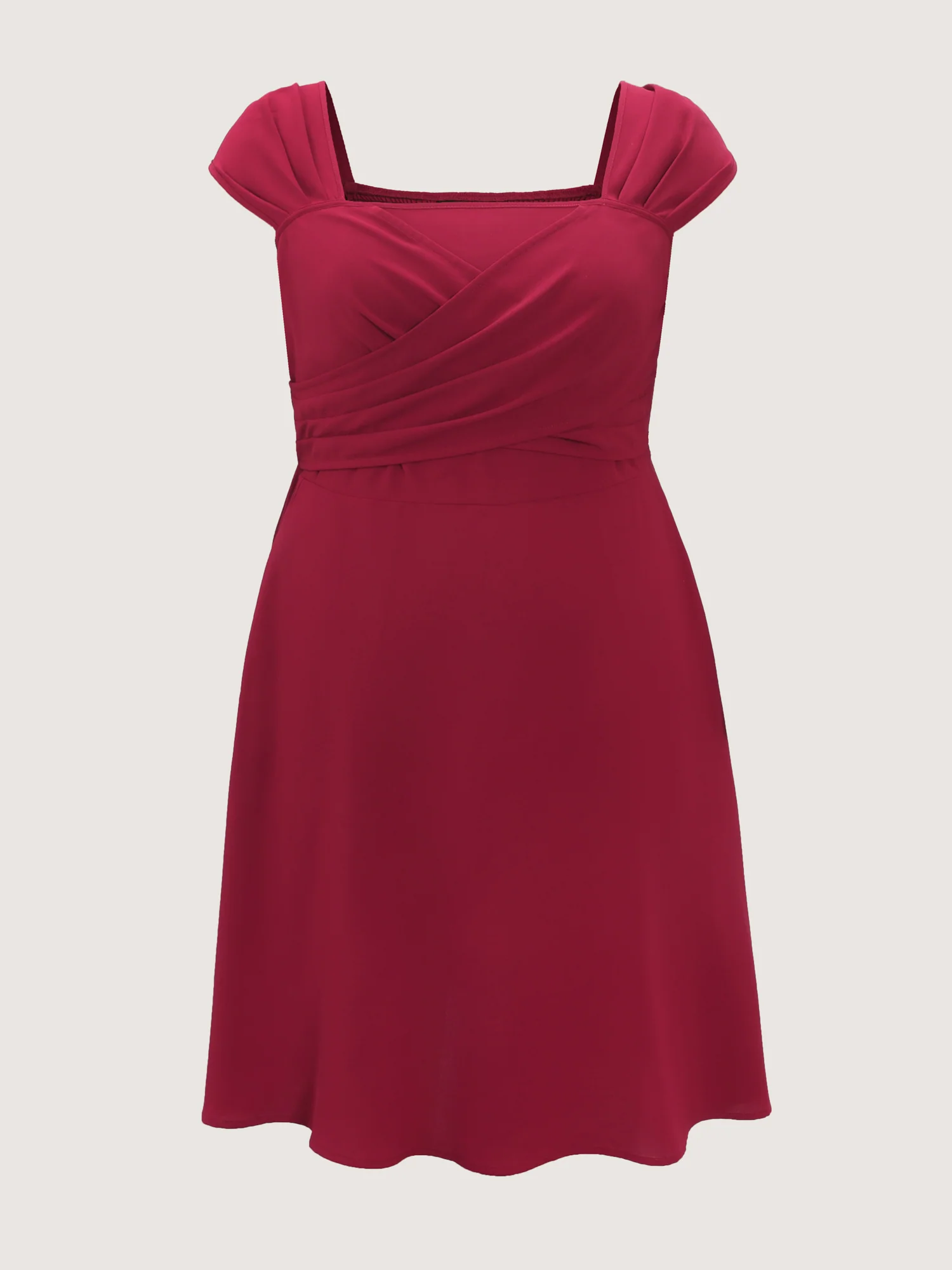 Twist-Front Pleated Pockets Mini Dress - Image 7