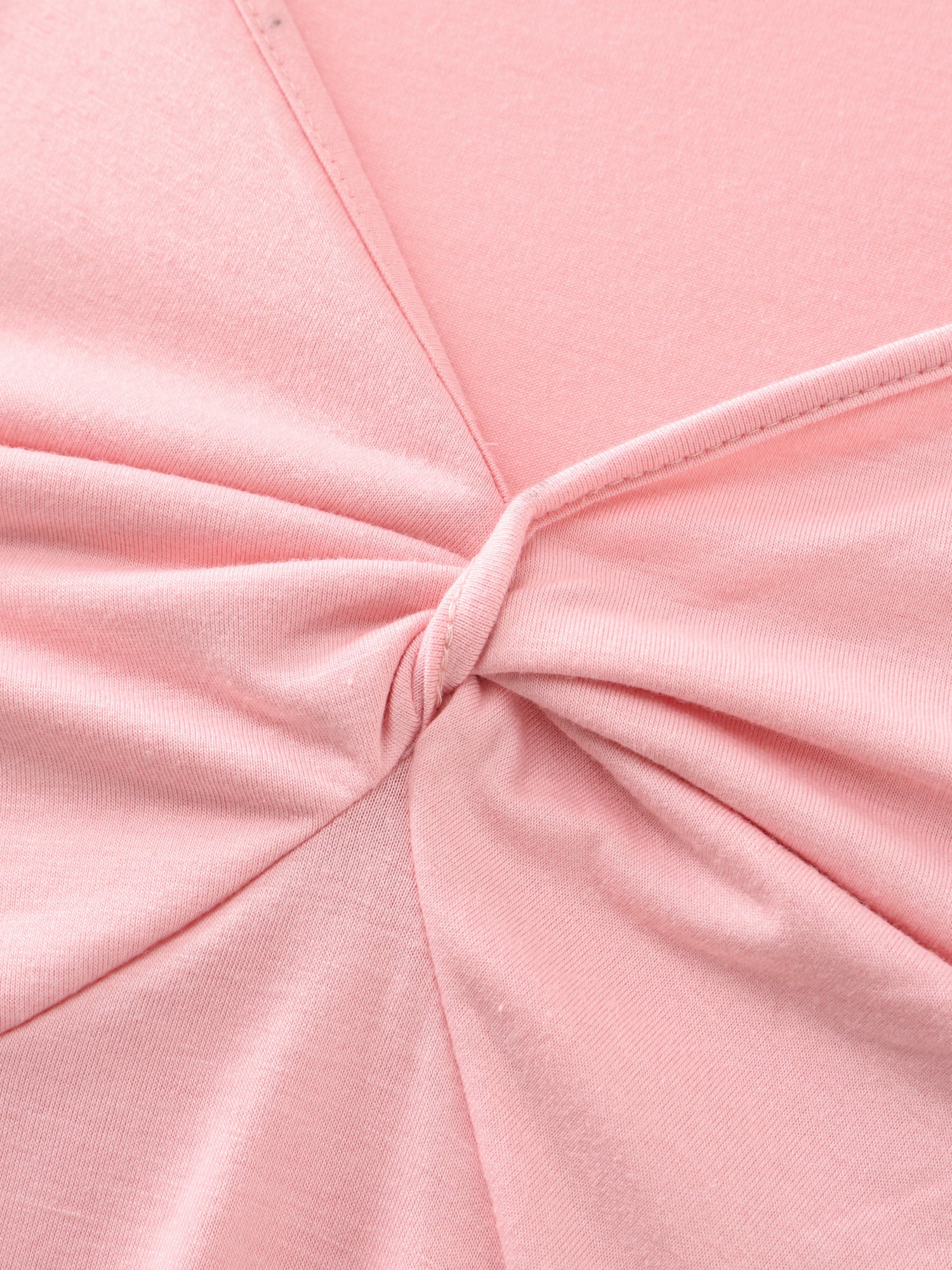Twist Front Stretchy Waist Flared Blouse - Image 6