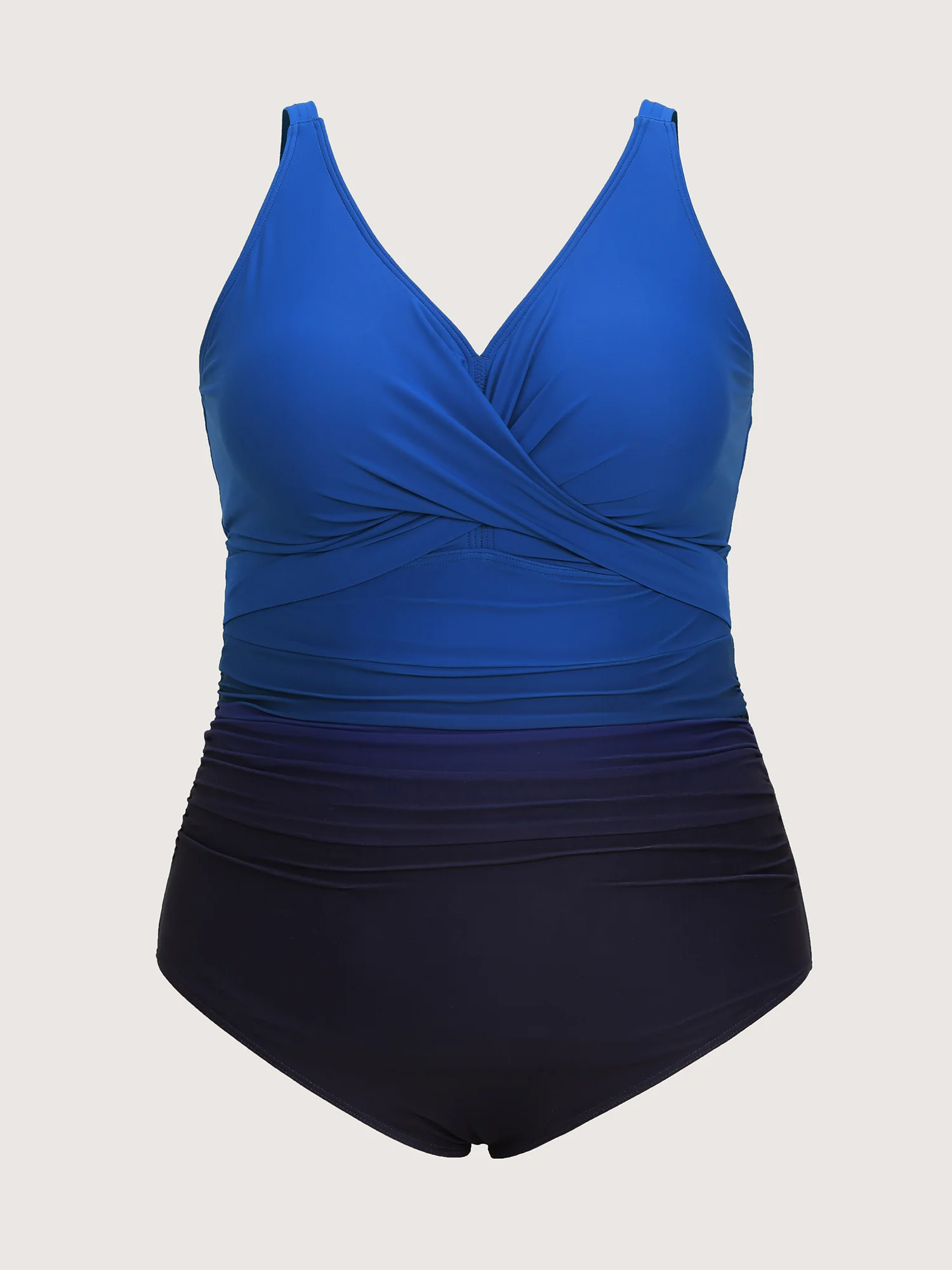Twist-Front Surplice Neckline One-Piece Swimsuit - Image 7