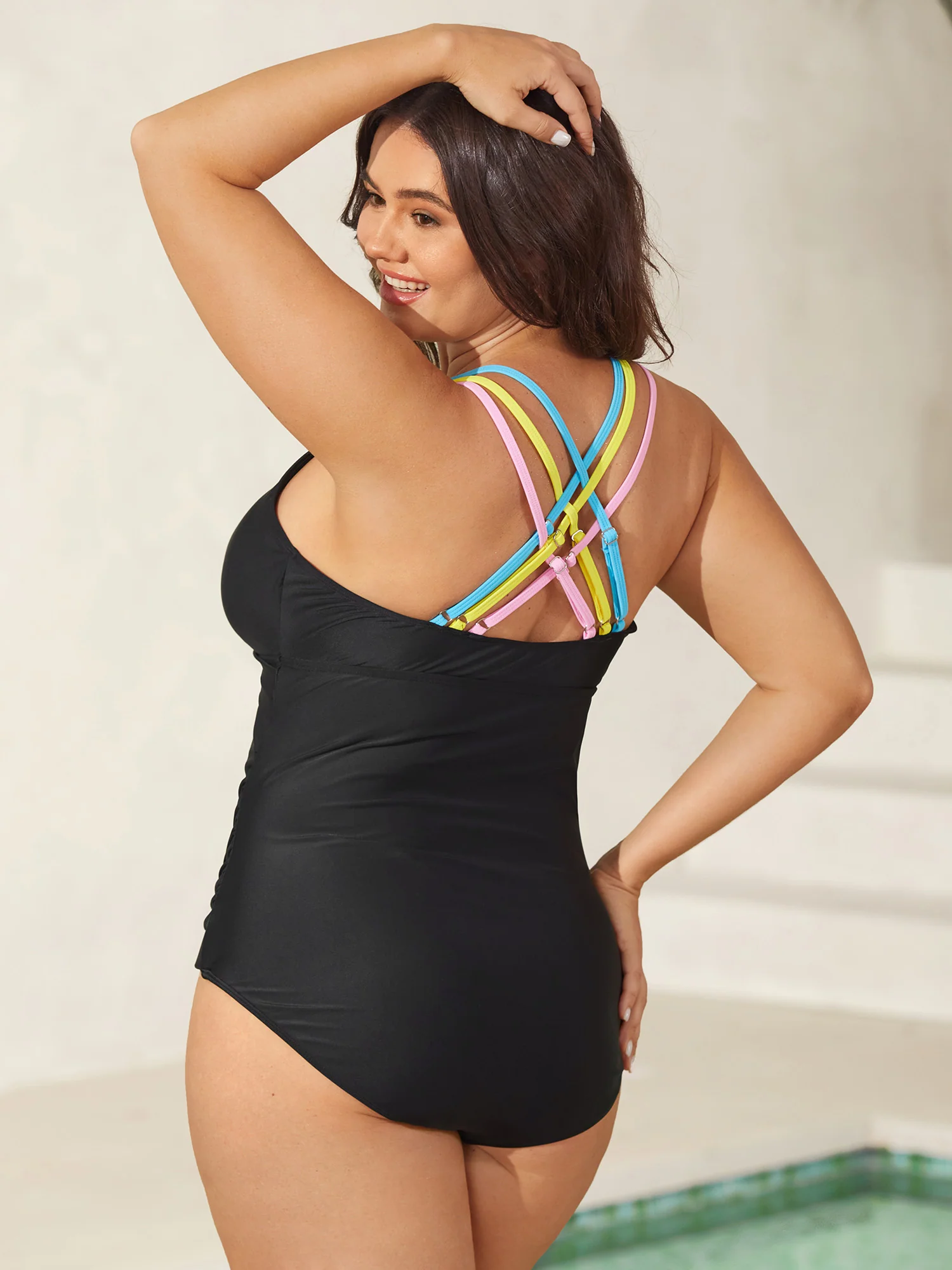 Twist Ruched Sculpted One-Piece Swimsuit - Image 2