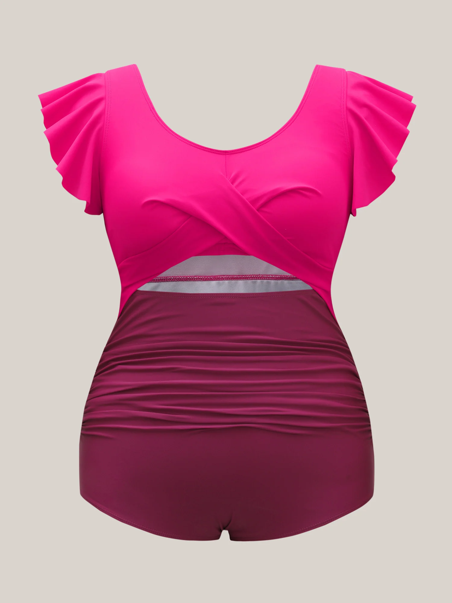 Twist Shrink Pleats One-Piece Swimsuit - Image 5