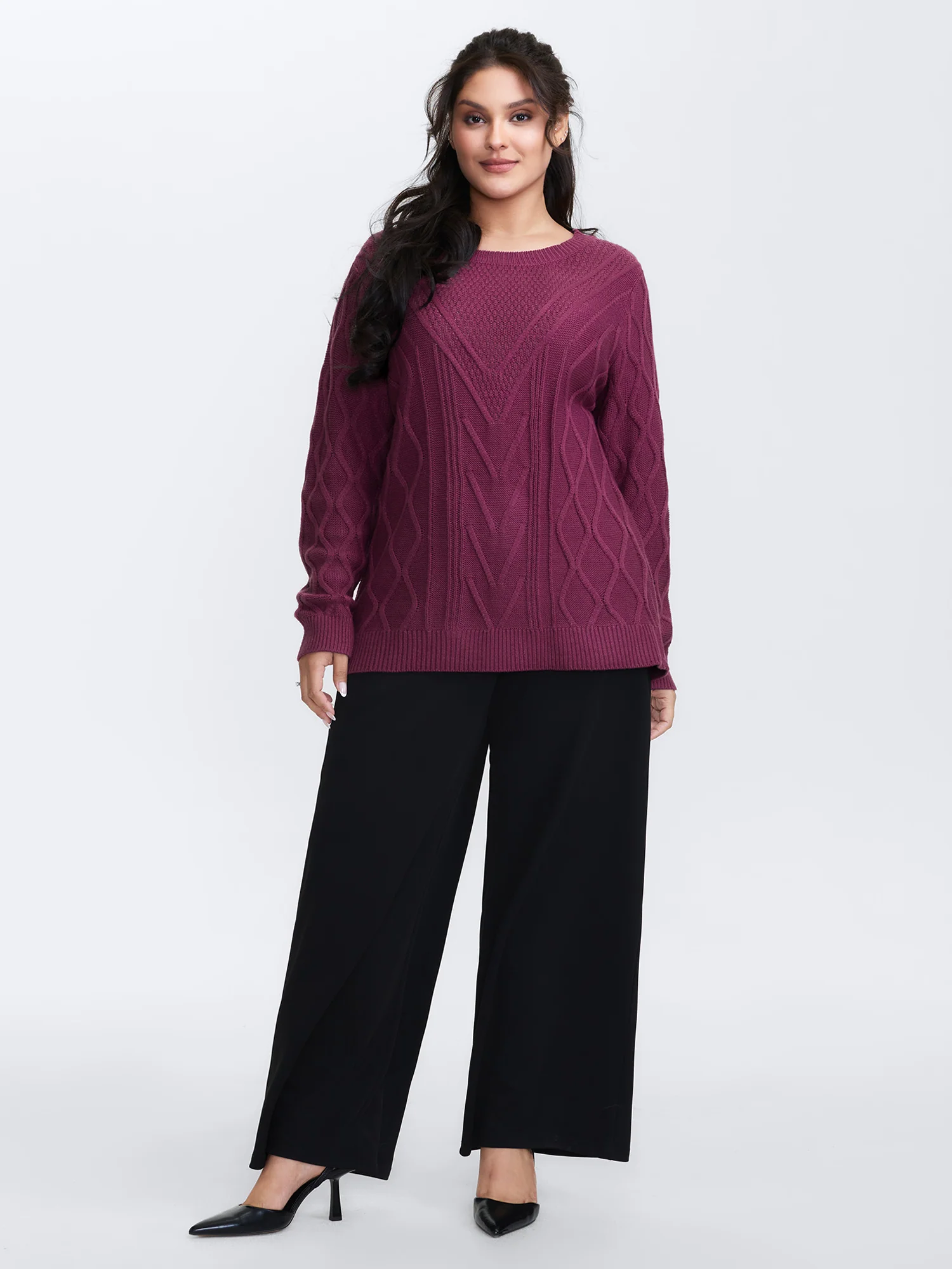 Twist Textured Cut-Out Back-Tie Pullover - Image 3