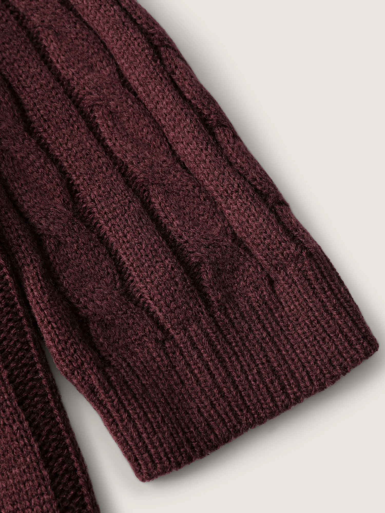 Twist Textured Notched Lapels Knit Cardigan - Image 6