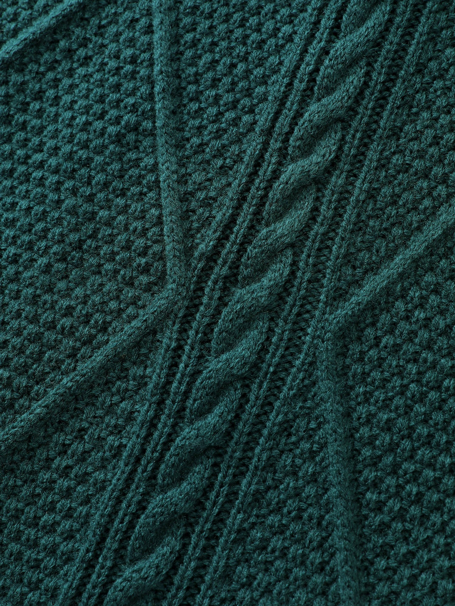 Twisted Pattern Textured Midi Sweater Dress - Image 6