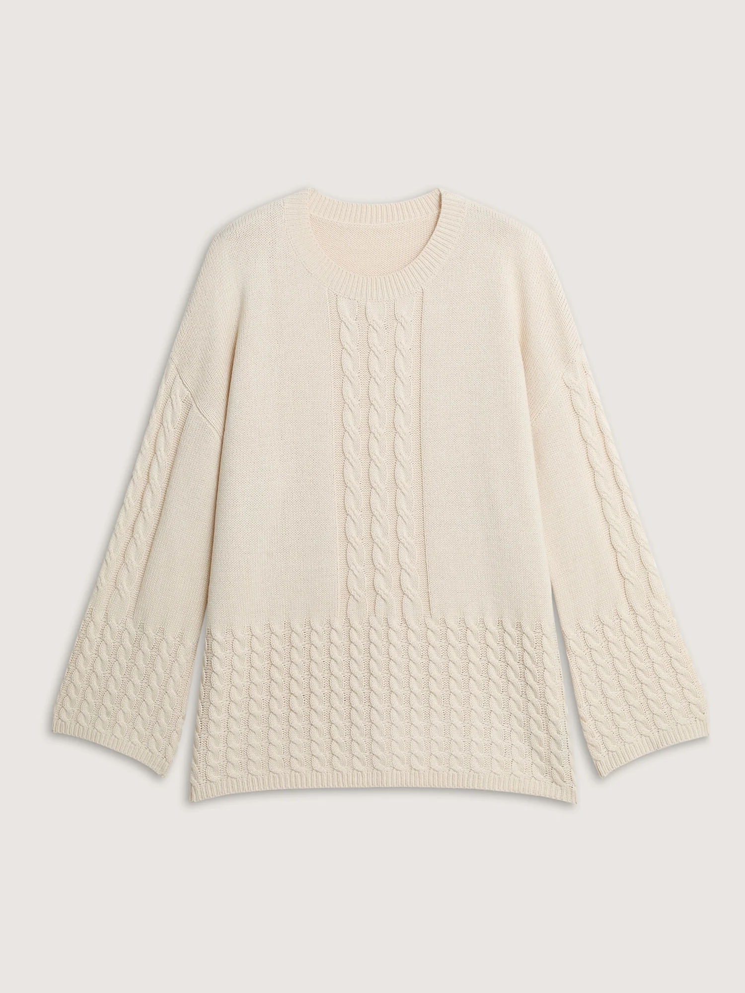 Twisted Texture Drop Shoulder Pullover - Image 7