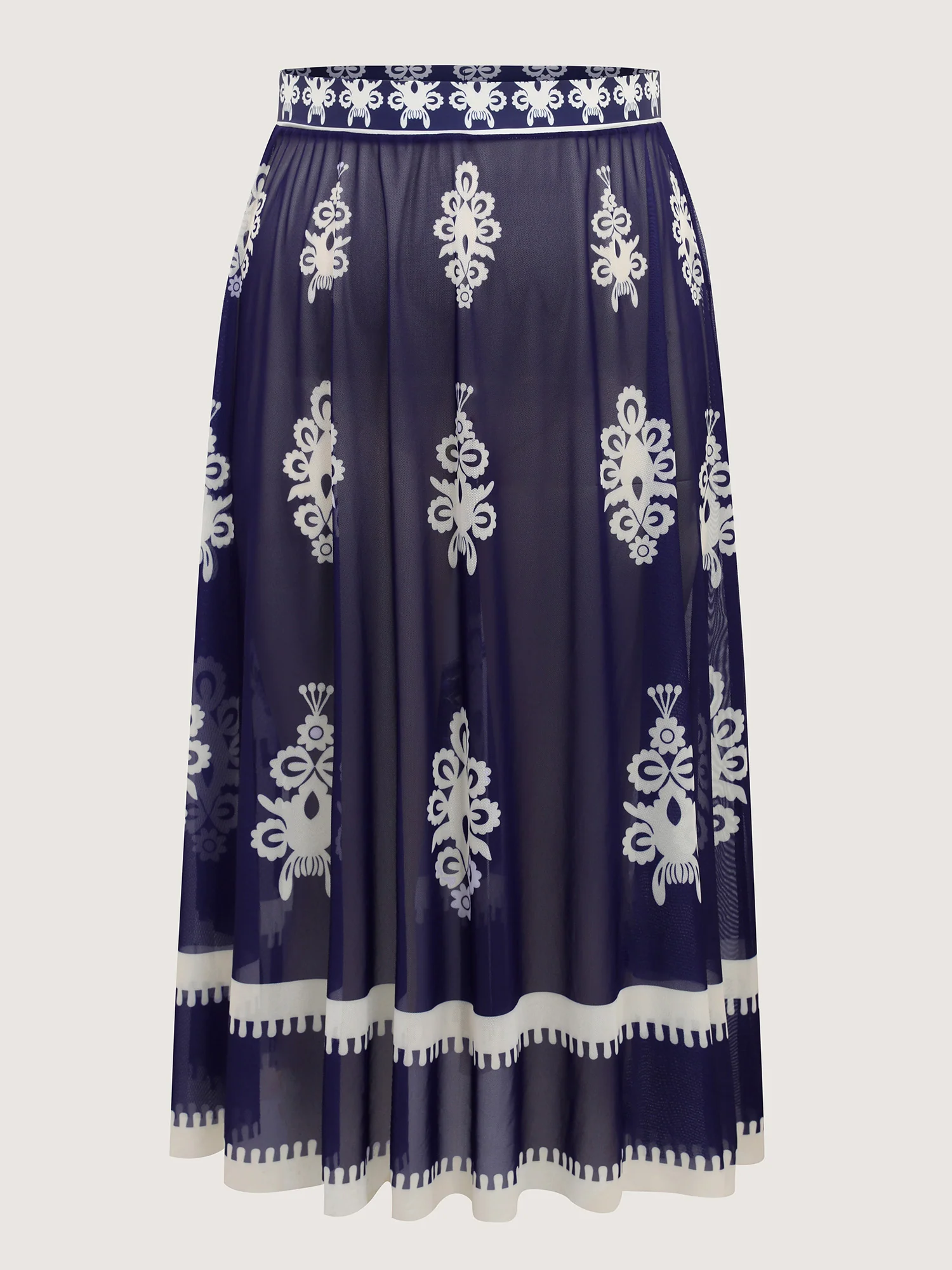 Two-Piece Boho Print Sarong Swimsuit - Image 7