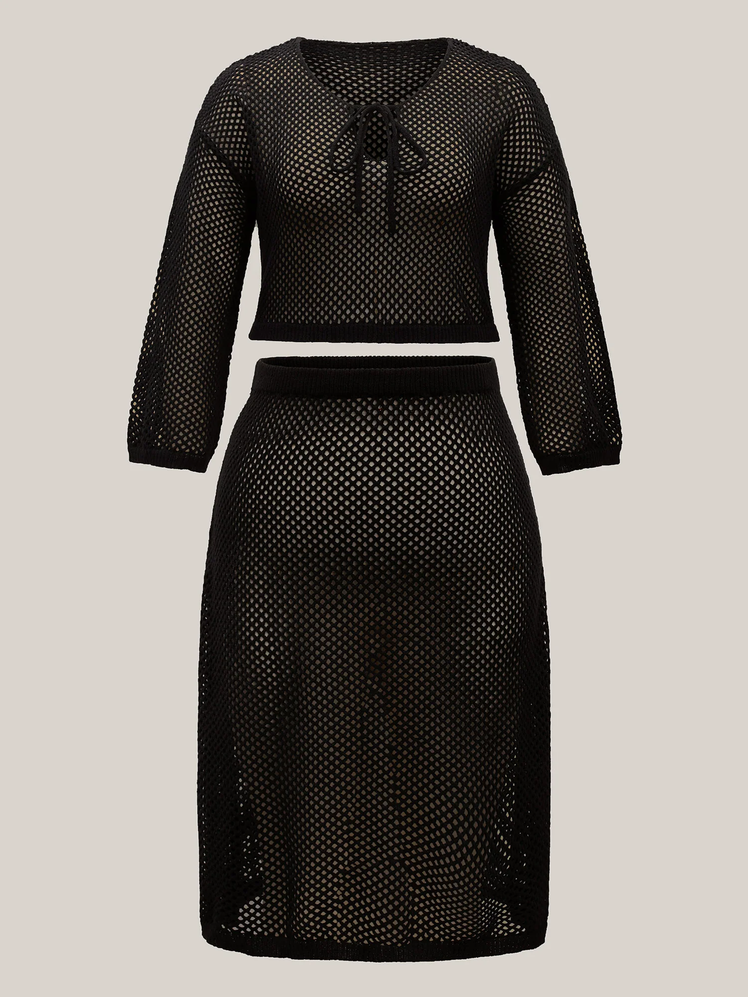 Two-Piece Cut-Out Swim Cover-Up - Image 8