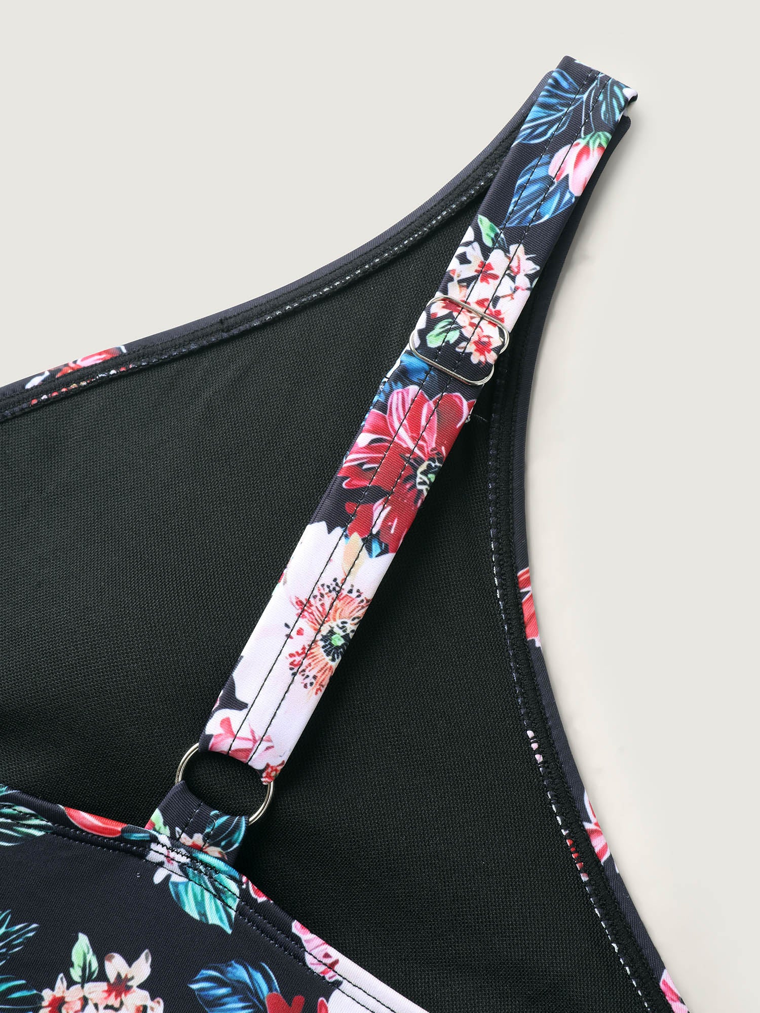 Two-Piece Floral Print Sarong, Swimsuit - Image 6