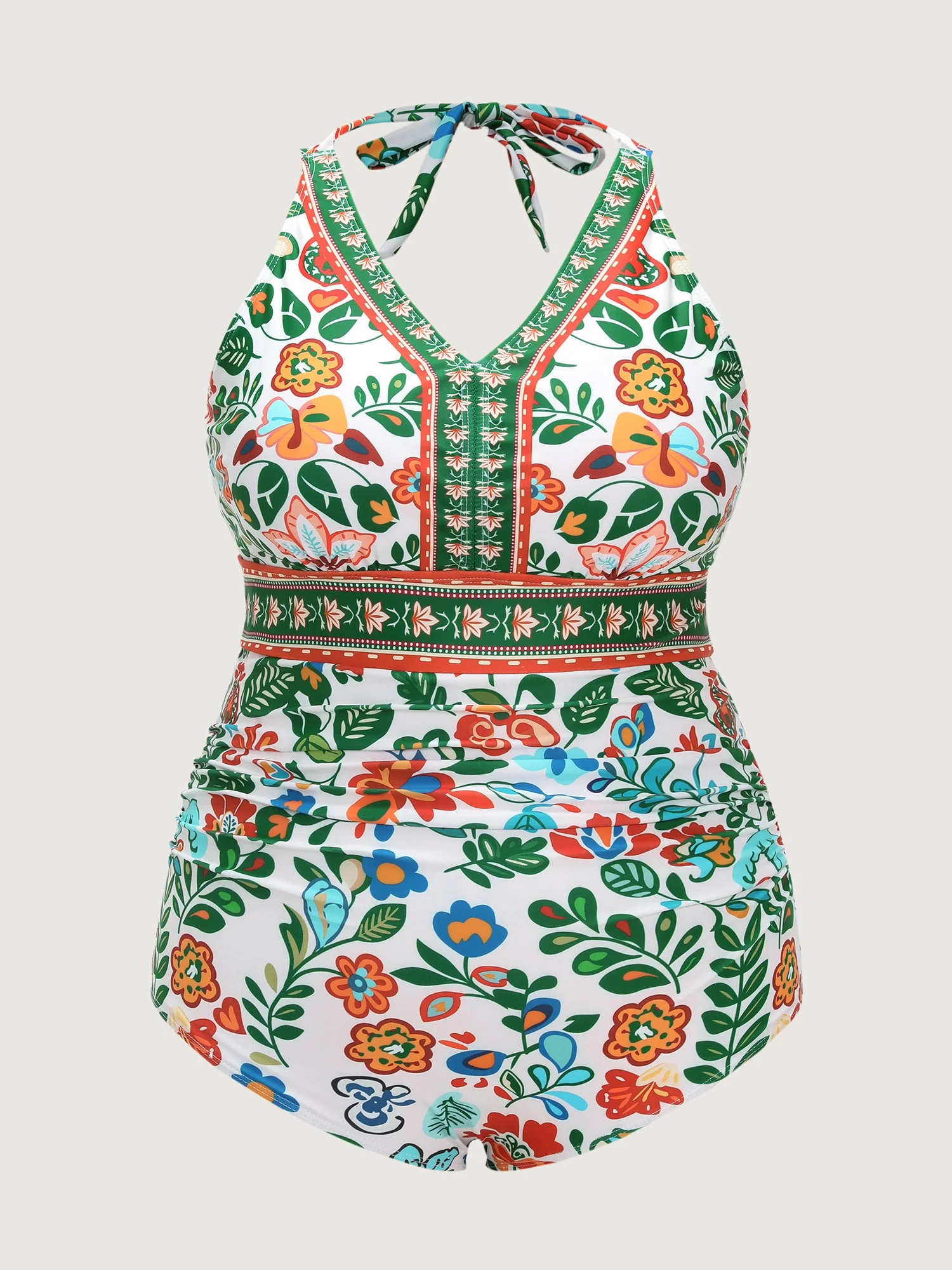 Two-Piece Tummy-Friendly Sarong Swimsuit - Image 10