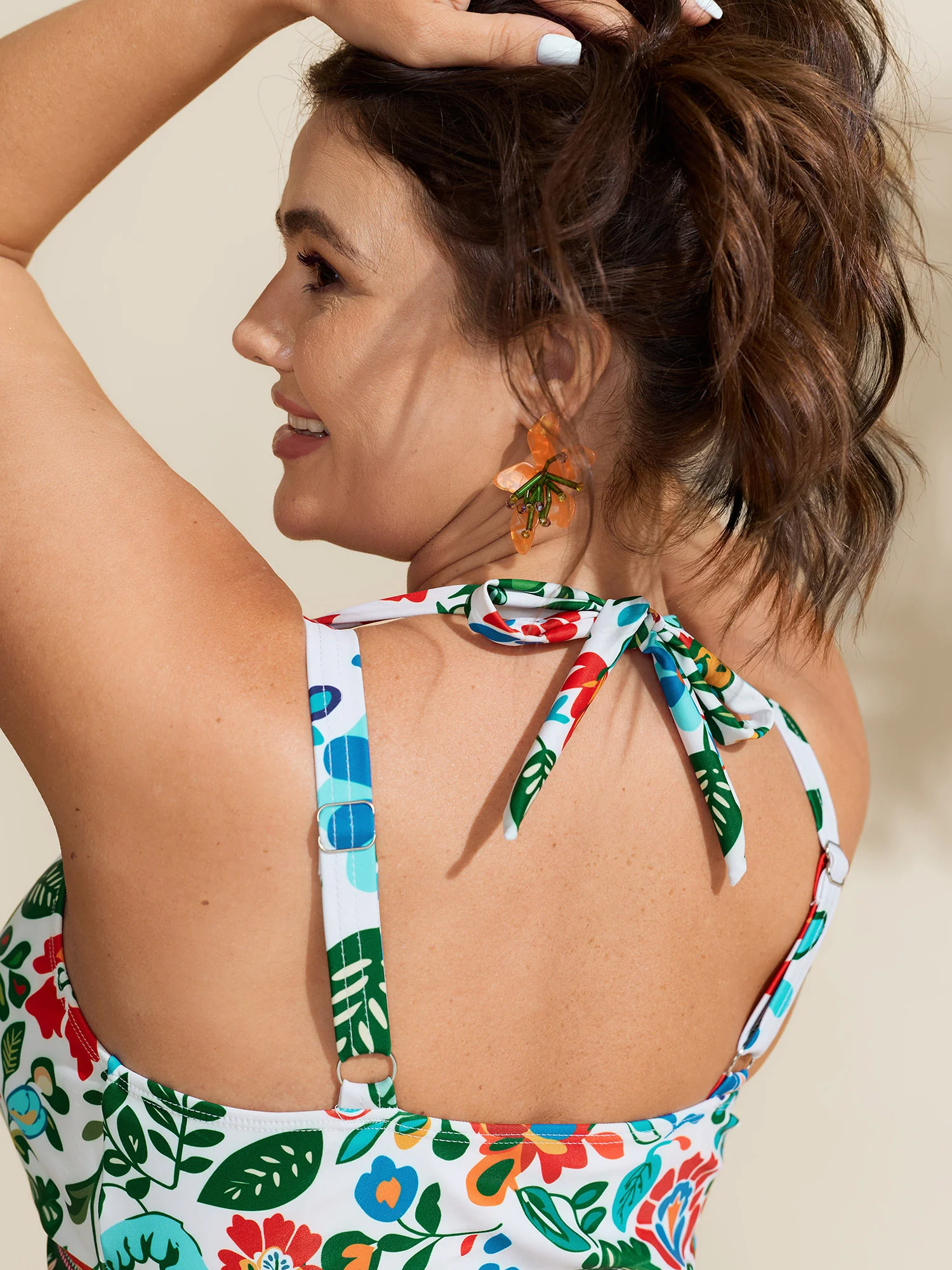 Two-Piece Tummy-Friendly Sarong Swimsuit - Image 4