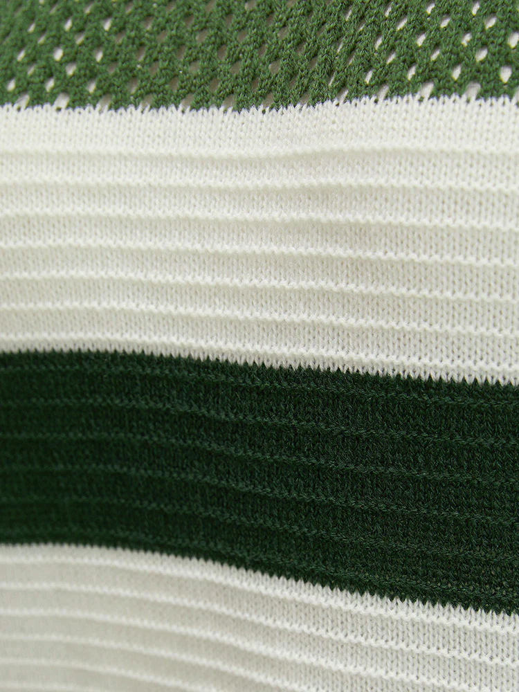 Two Tone Colorblock Patchwork Cut Out Pullover - Image 7