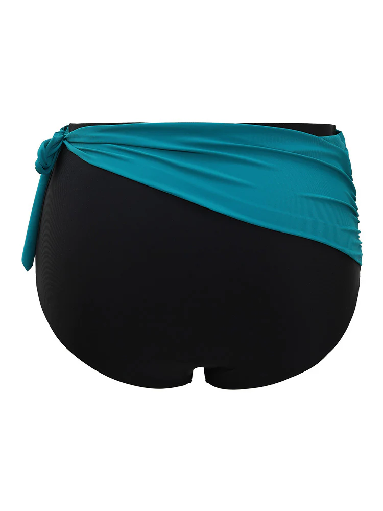Two Tone Knot Side Bikini Bottom - Image 9