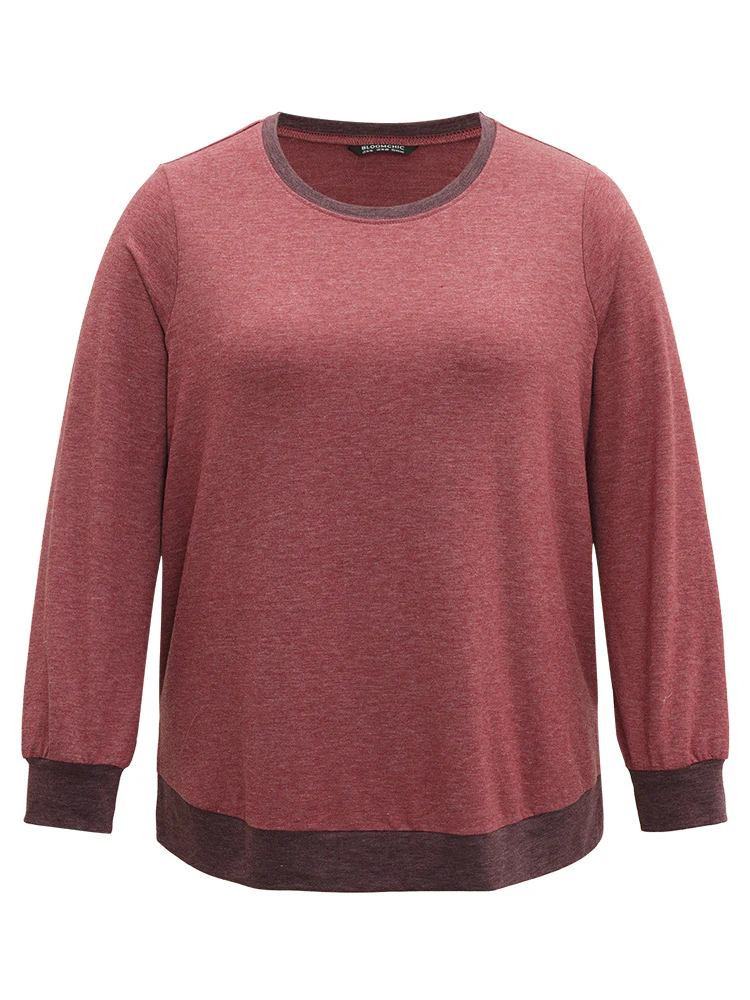 Two Tone Split Side Sweatshirt - Image 9