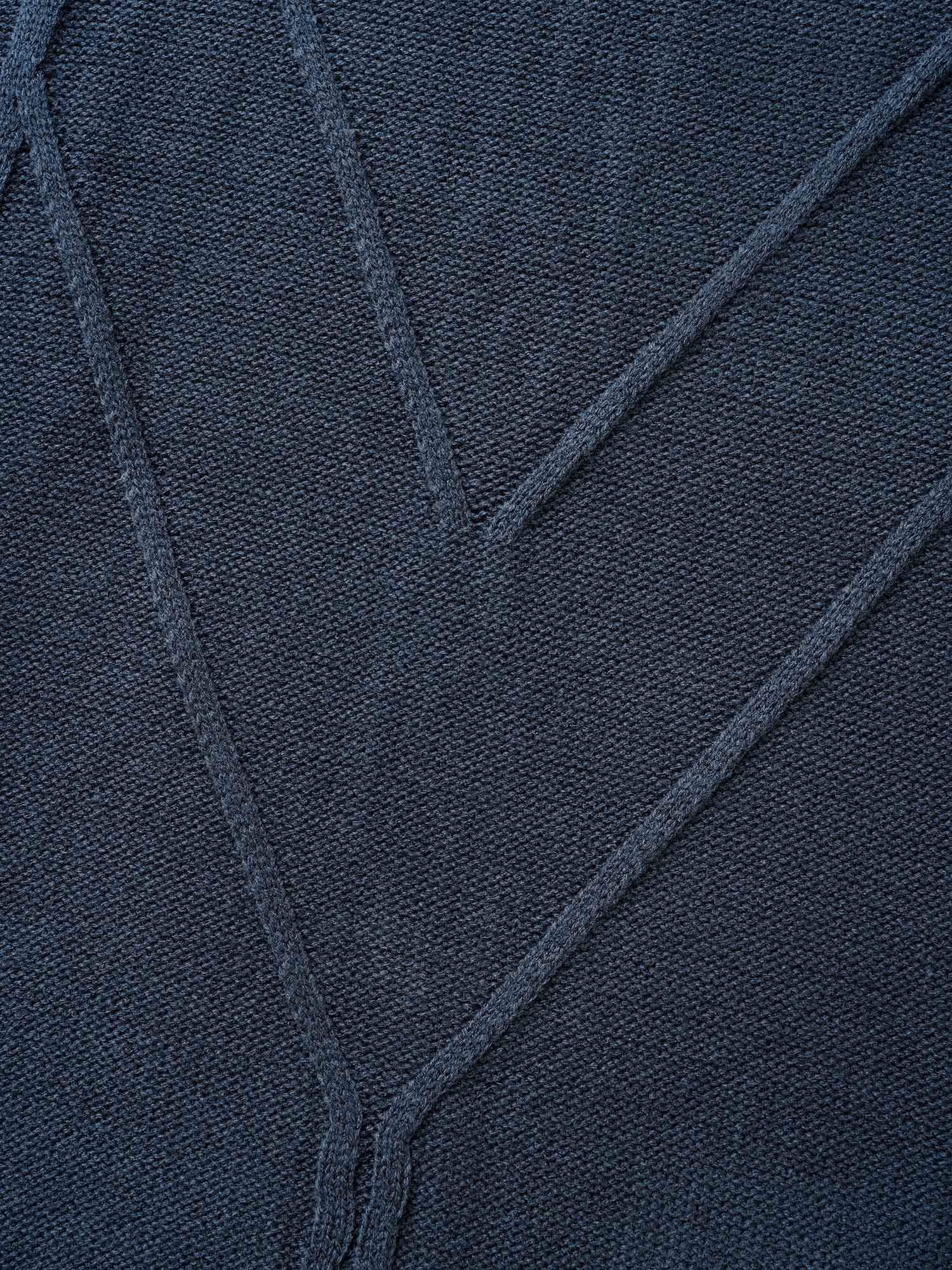 V Neck Cable Knit Texture Pullover - Image 6