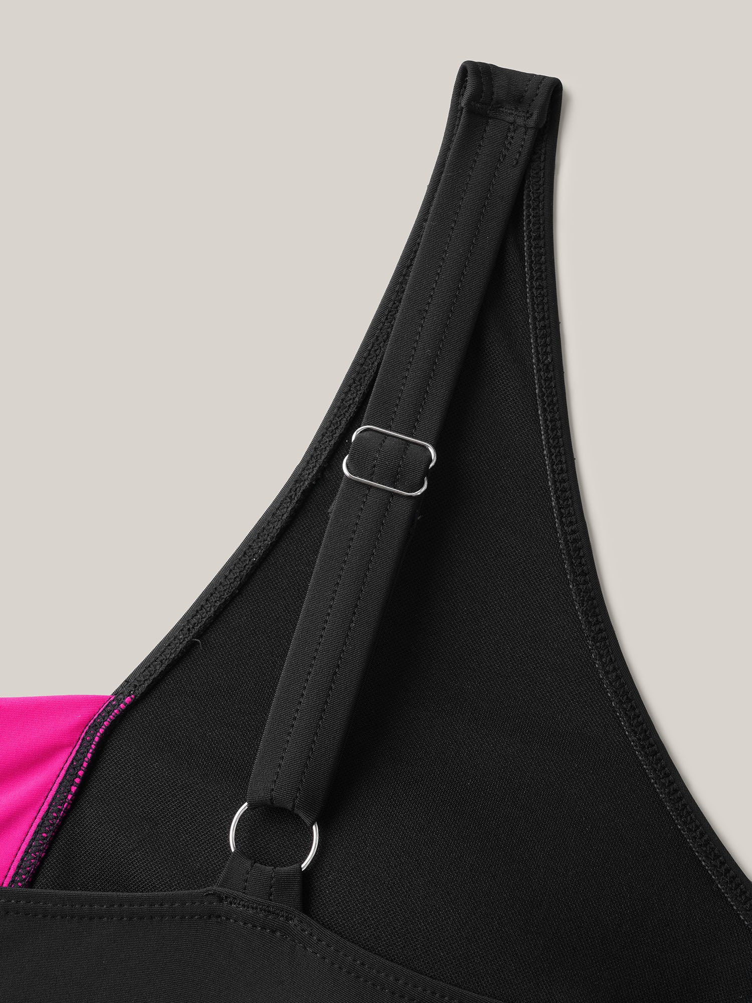 V Neck Color Contrast Swim Dress - Image 9