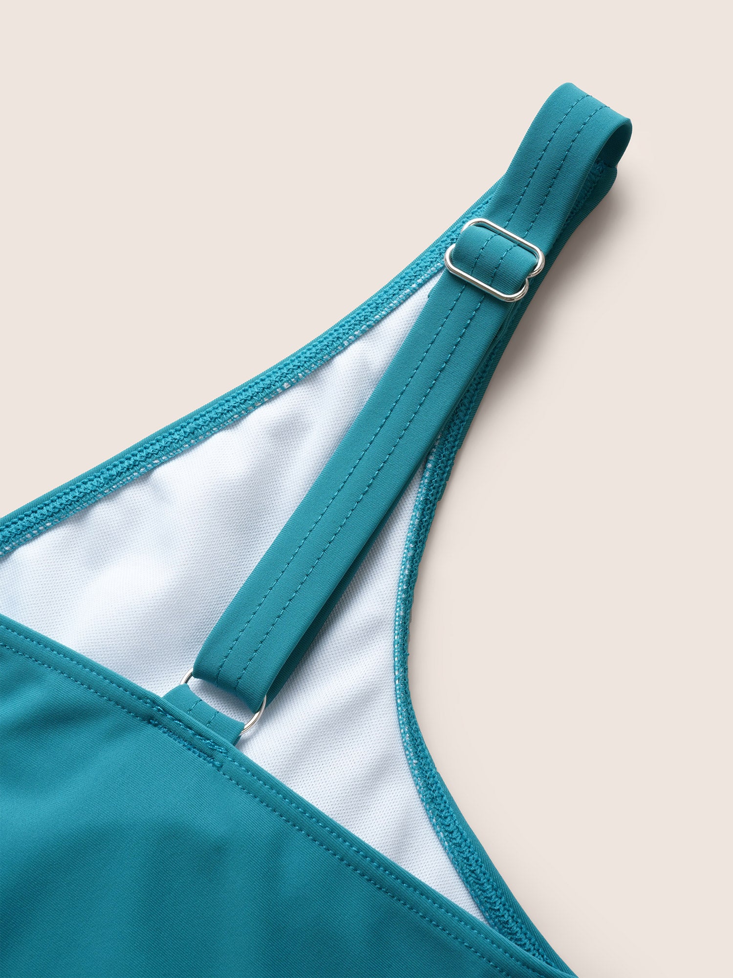 V Neck Ombre Tiered Ruffles Swim Top - Image 6