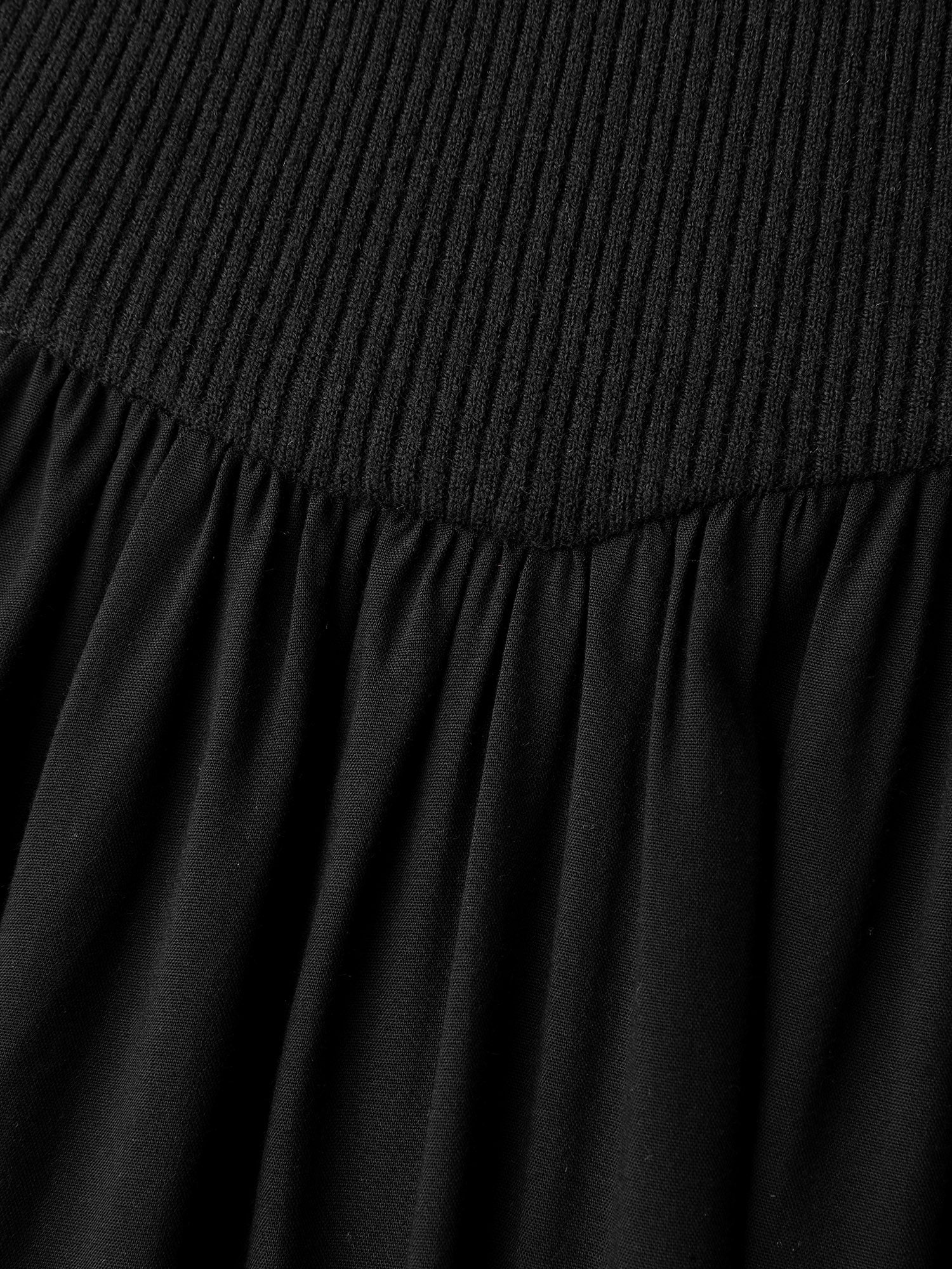 V-Neck Patchwork Plain Sweater Dress - Image 5