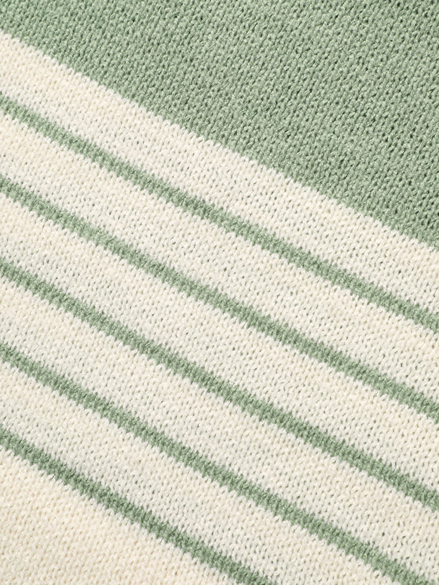 V Neck Striped Patchwork Pullover - Image 7