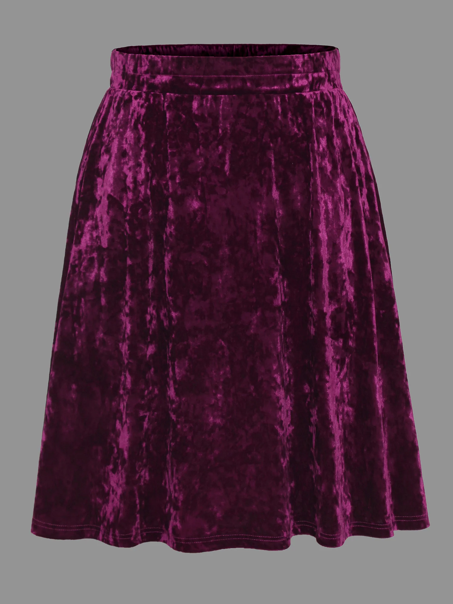 Velvet Elastic Waist Skirt - Image 8