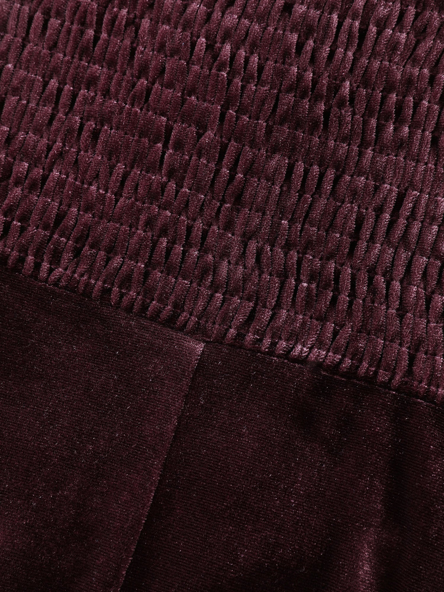 Velvet Gathered Waist Stretchy Midi Dress - Image 6