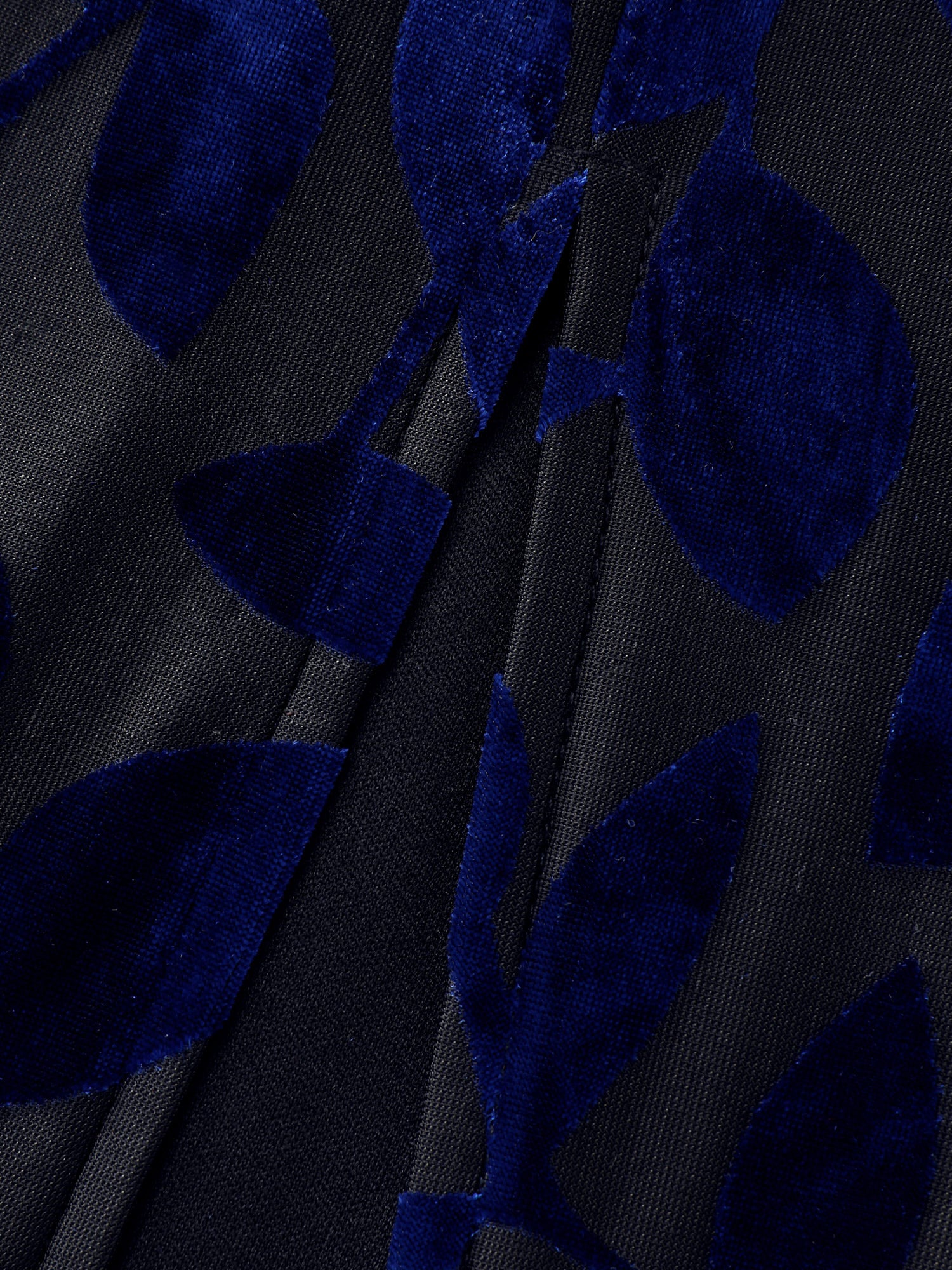 Velvet Laser Cut Faux Wrap Midi Dress - Image 7
