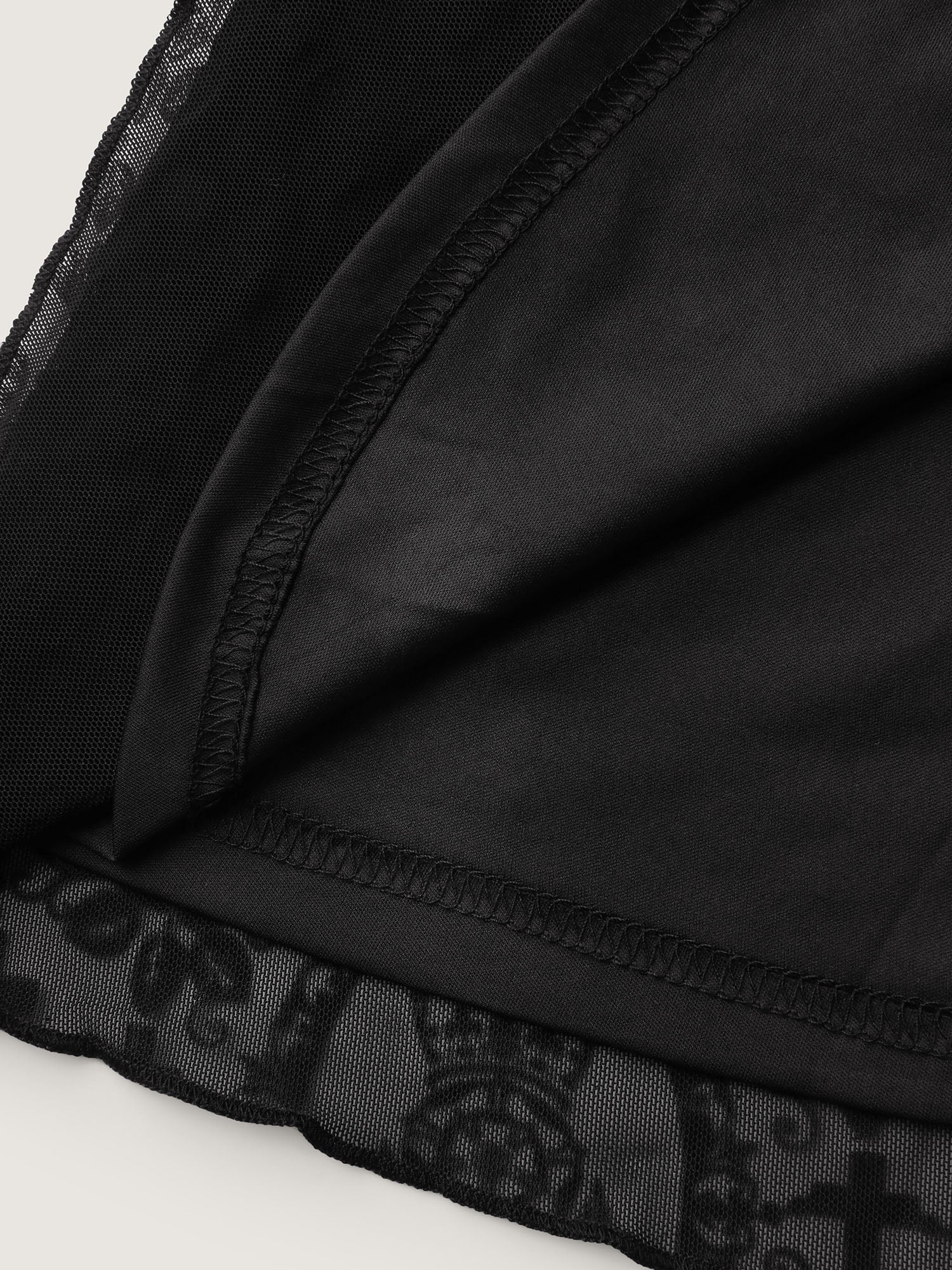 Velvet Mesh Cross-Ties Flared Top - Image 6