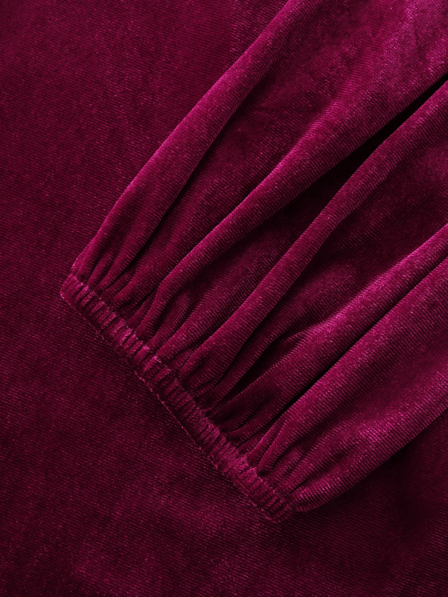 Velvet Off-Shoulder Bow Pockets Midi Dress - Image 7