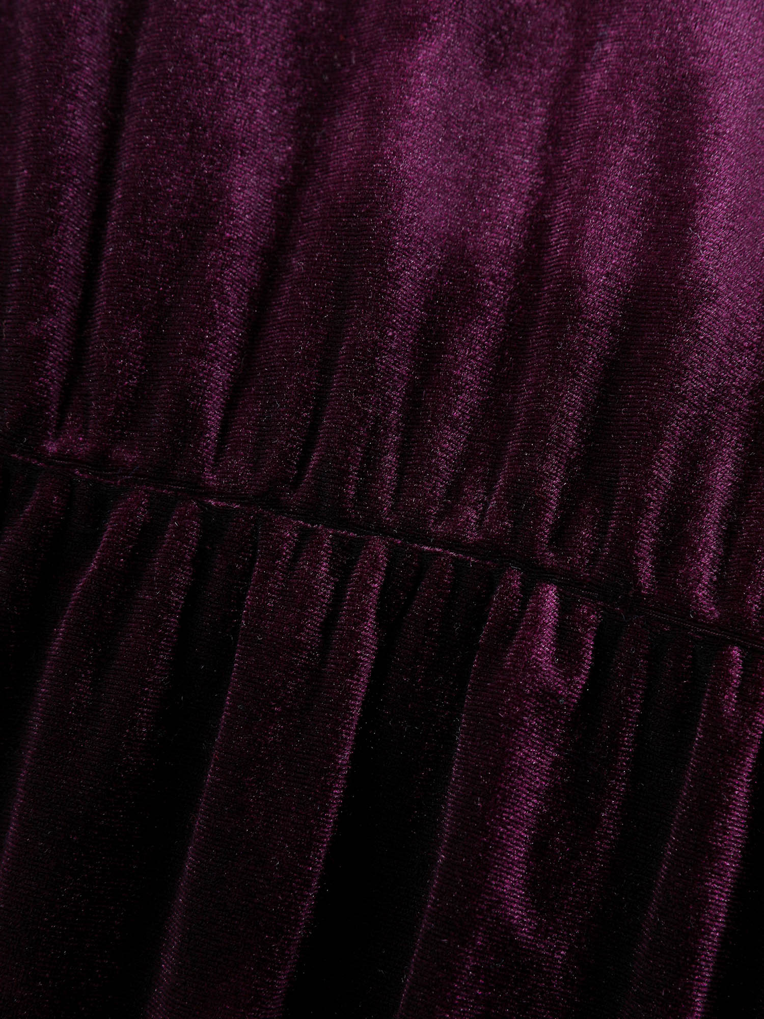Velvet Sequin Sheer Sleeve Midi Dress - Image 6