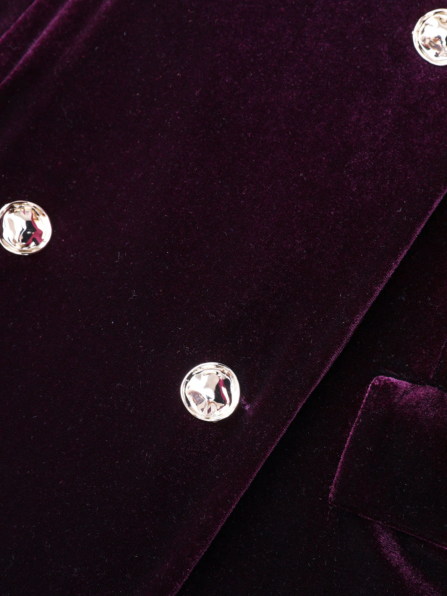 Velvet Stretchy Button Blazer Midi Dress - Image 7