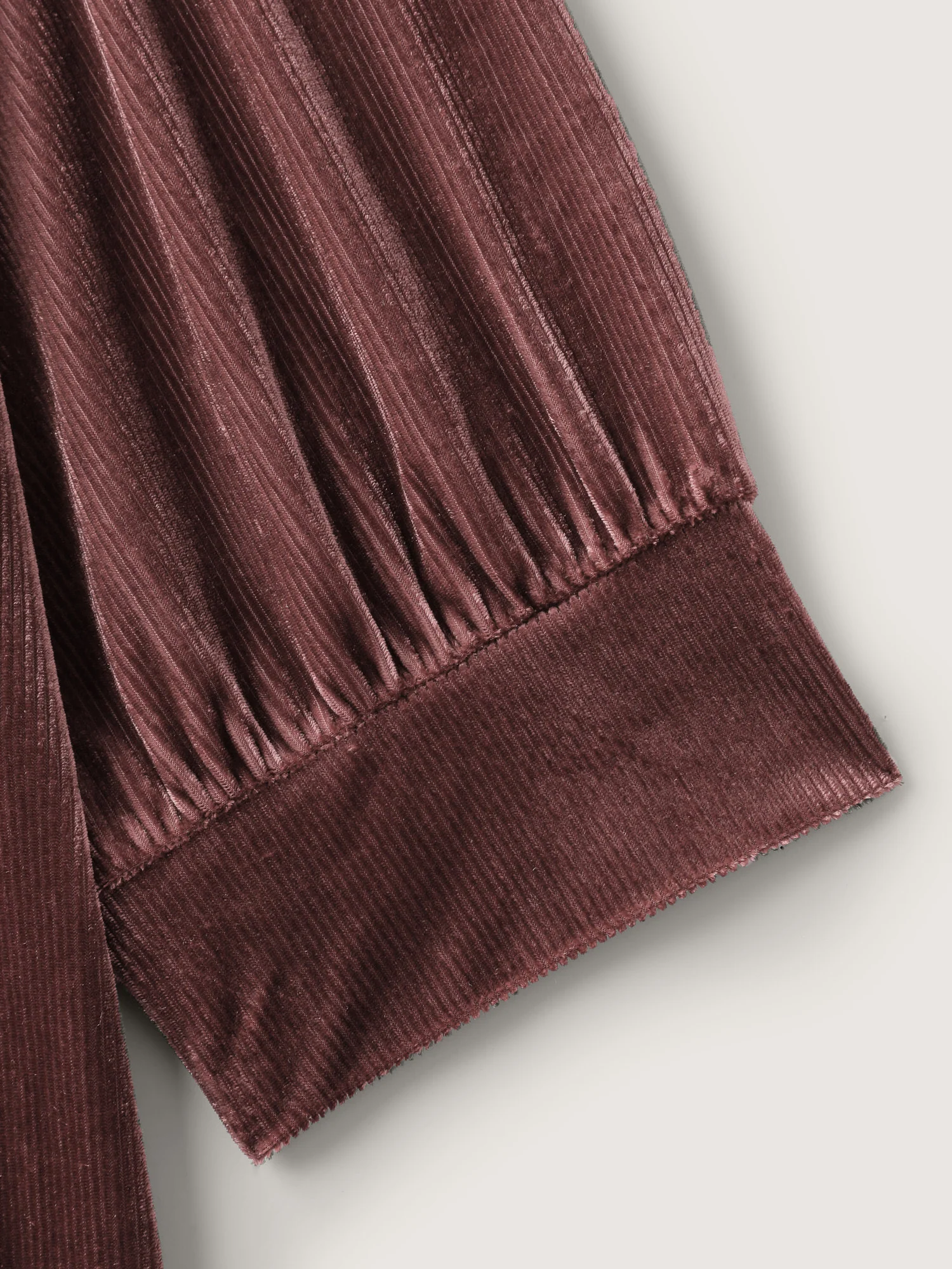 Velvet Textured Drape V-Neck Top - Image 5