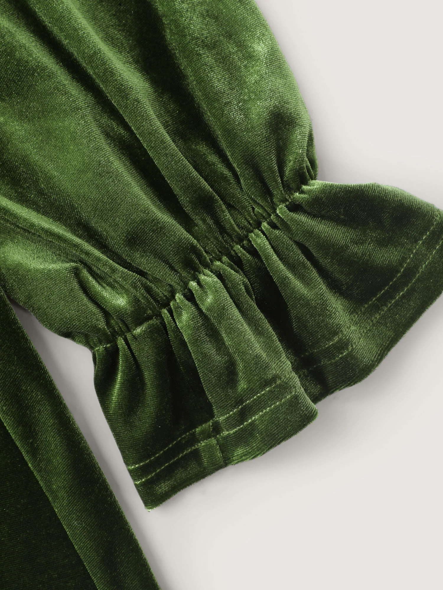 Velvet Triangular Shirred Waist Maxi Dress - Image 5
