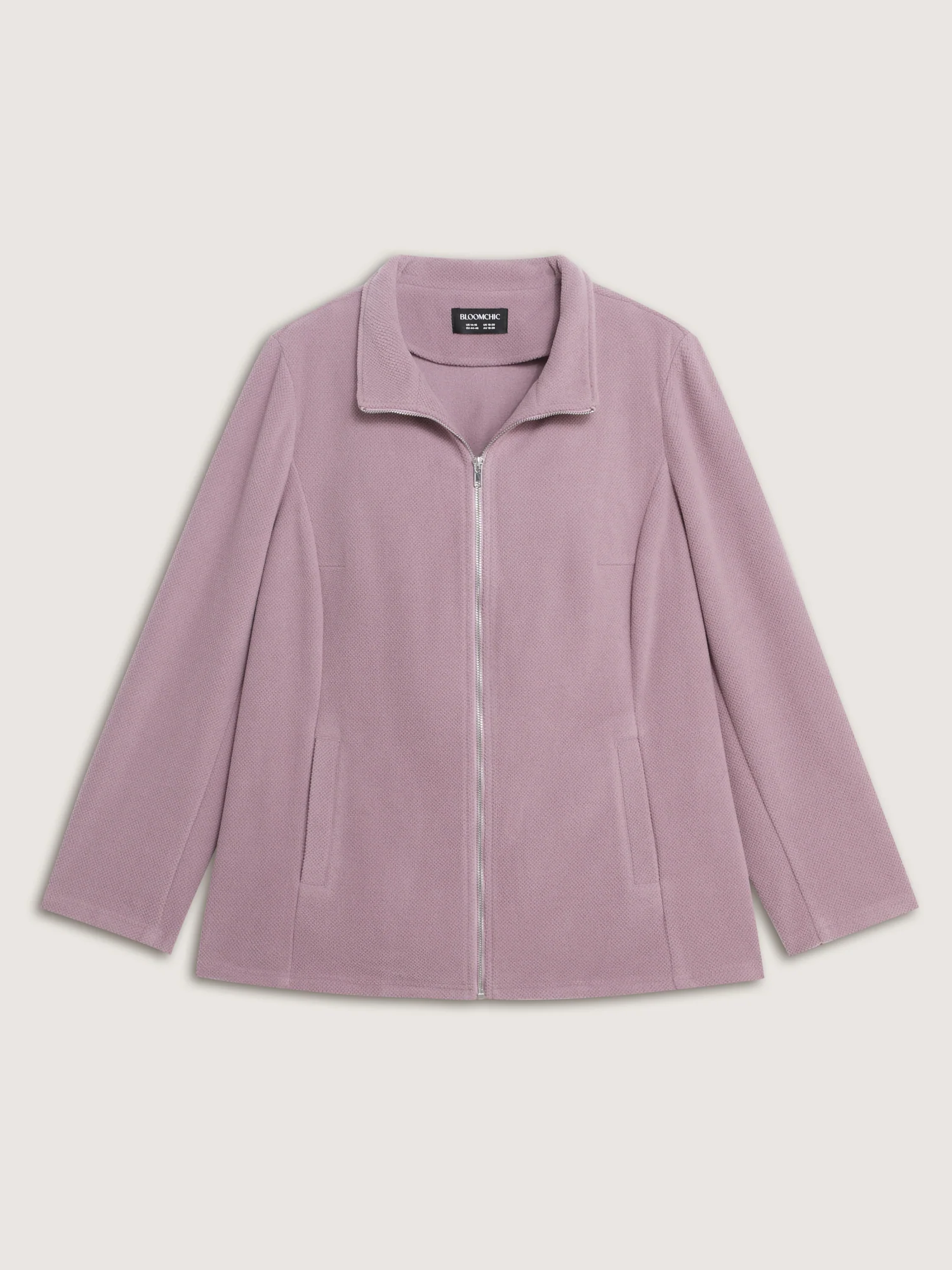 Velvety-Feel Pockets Zipper Jacket - Image 9