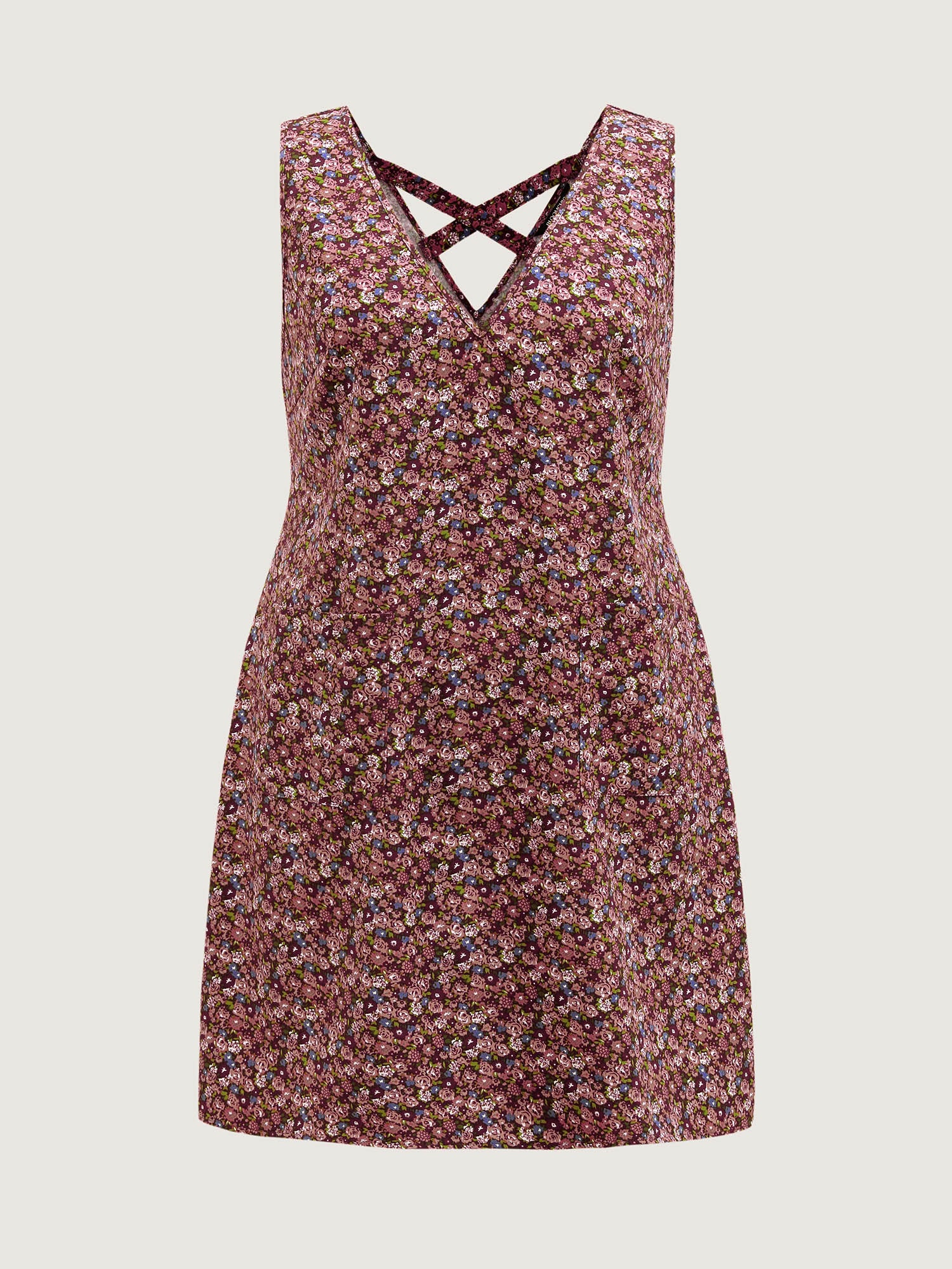 Velvety Thick Fabric Patch Pocket Midi Dress - Image 7