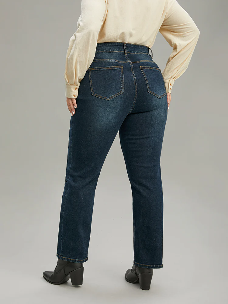 Very Stretchy Seam Detail Stitch Jeans - Image 4