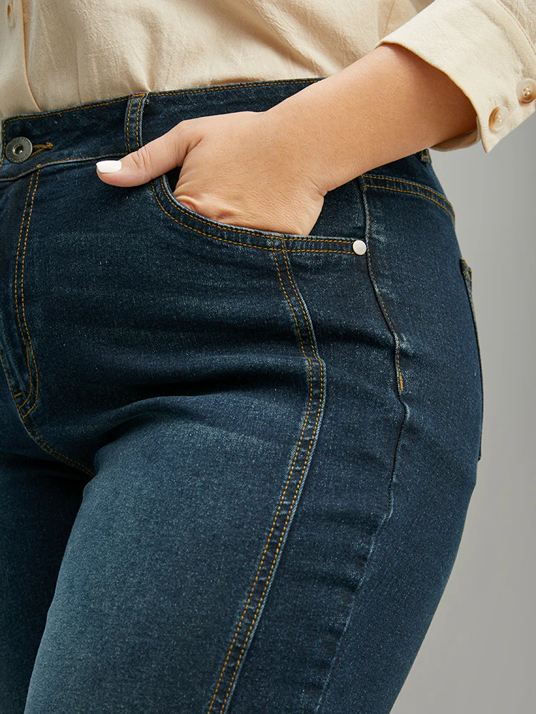 Very Stretchy Seam Detail Stitch Jeans - Image 5