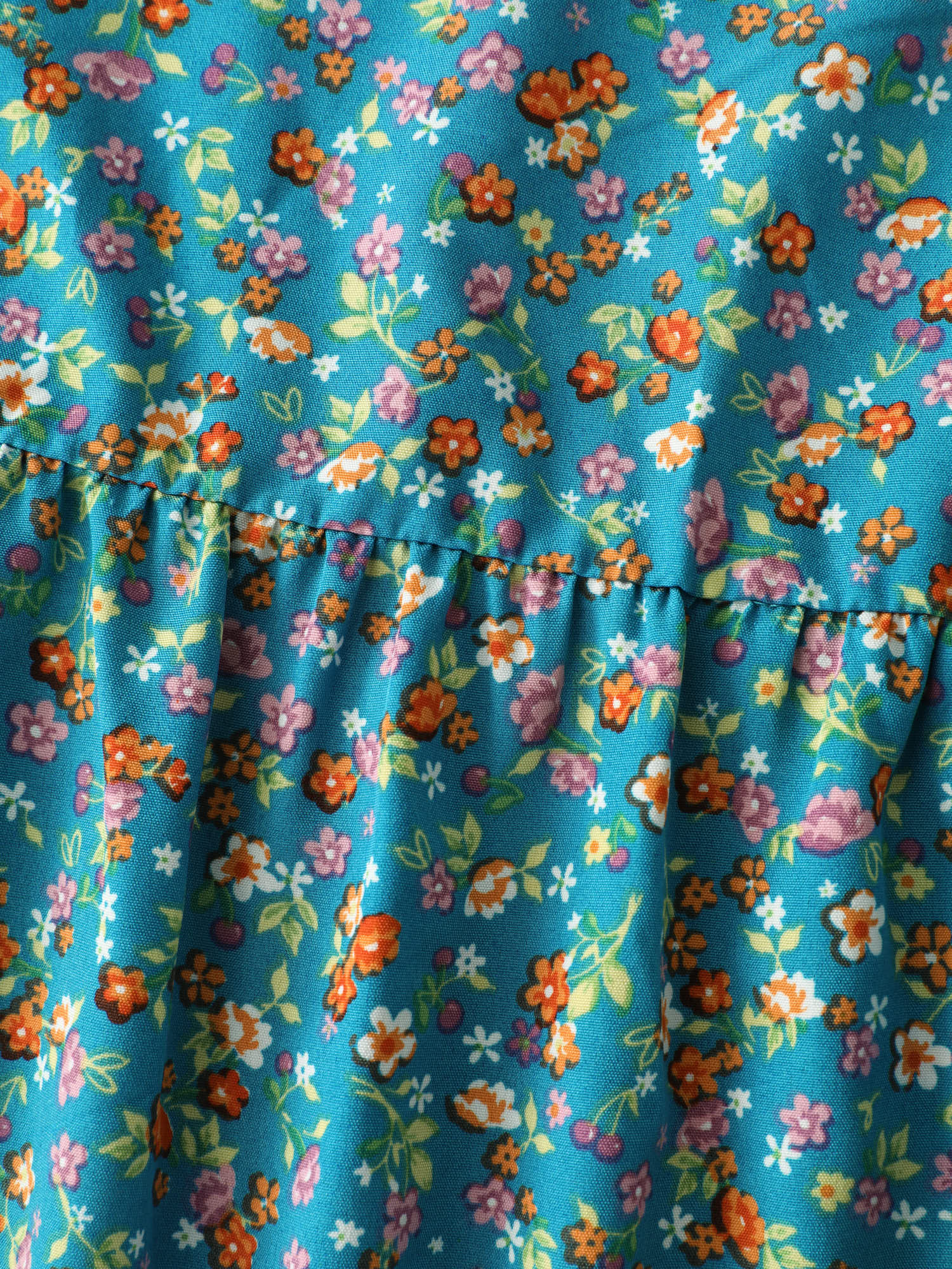 Vibrant Floral Print Open-Back Midi Dress - Image 6