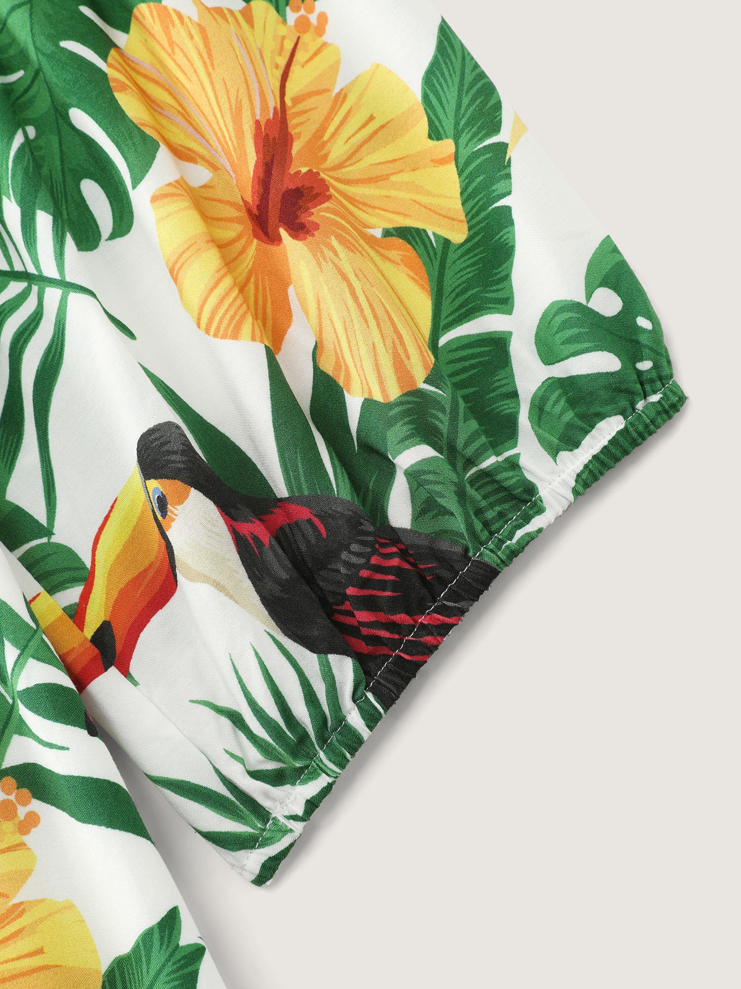 Vibrant Floral Print Wrap Neckline Midi Dress - Image 7