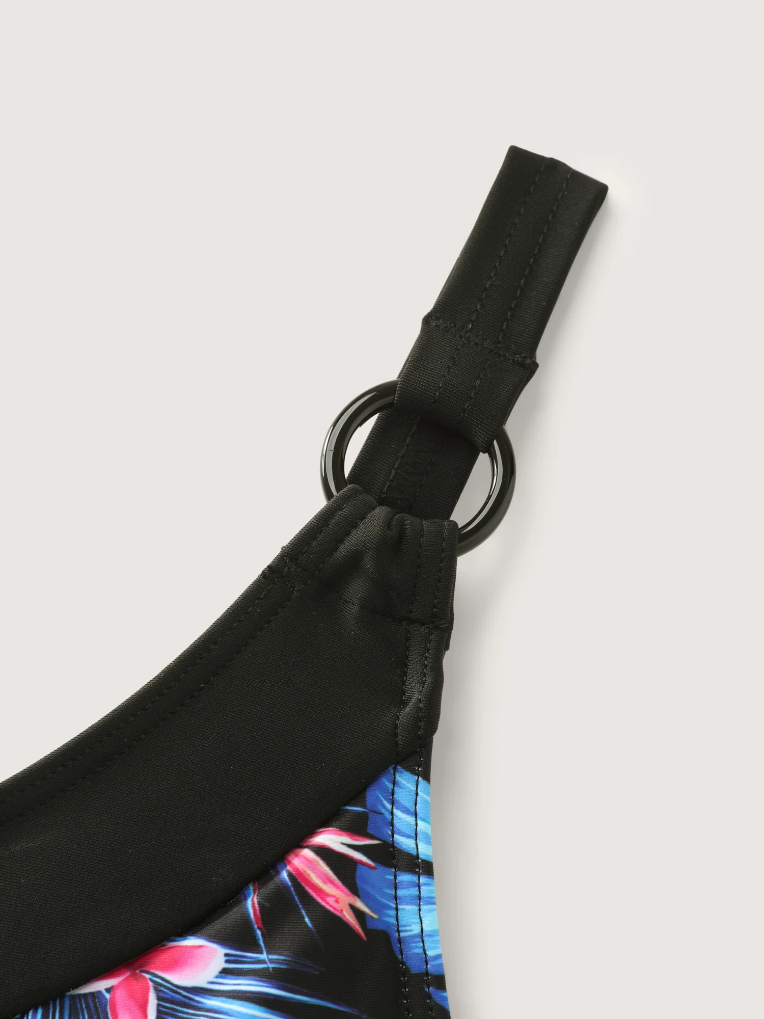 Vibrant Tropical Print Pockets One-Piece Swimsuit - Image 6