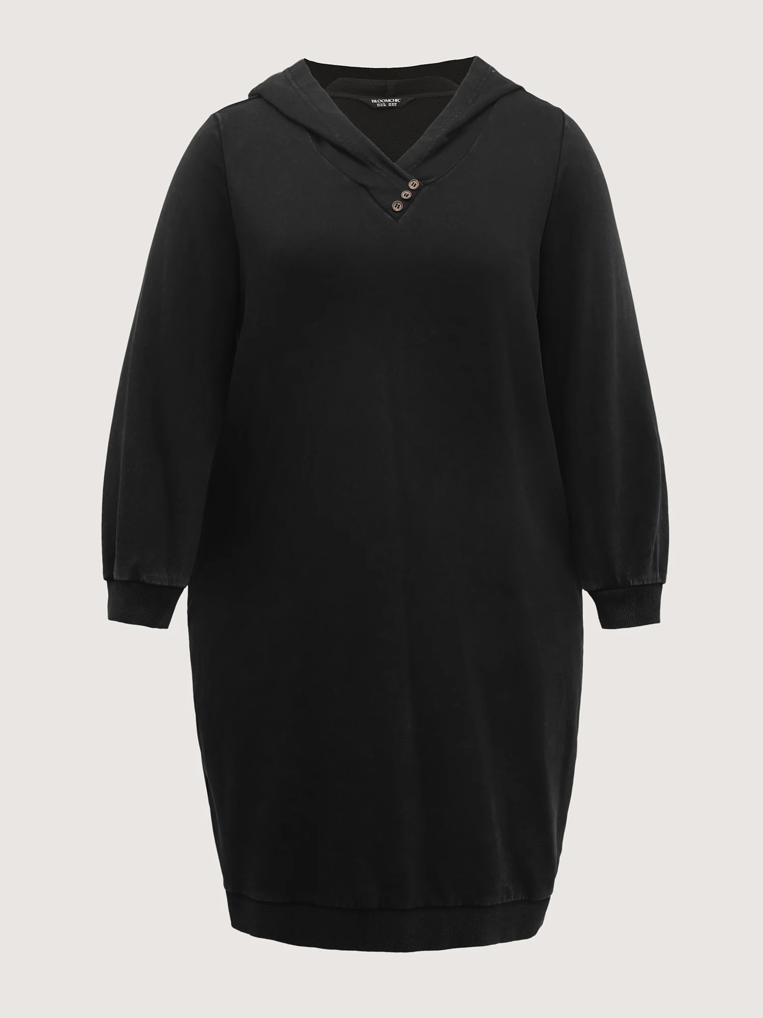 Vintage Hooded Sweatshirt Midi Dress - Image 7